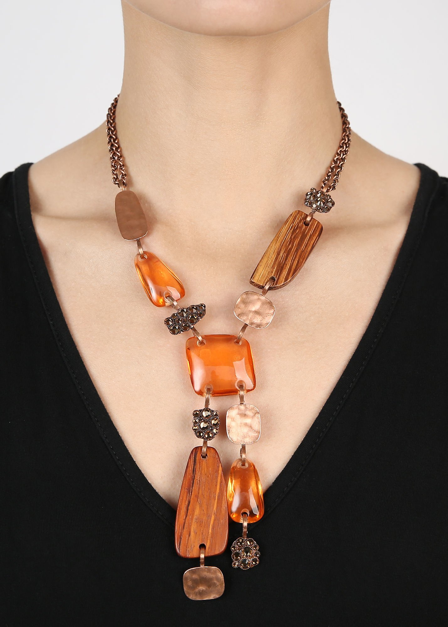 image for Necklace-Y Earth, Wind and Business Brown  