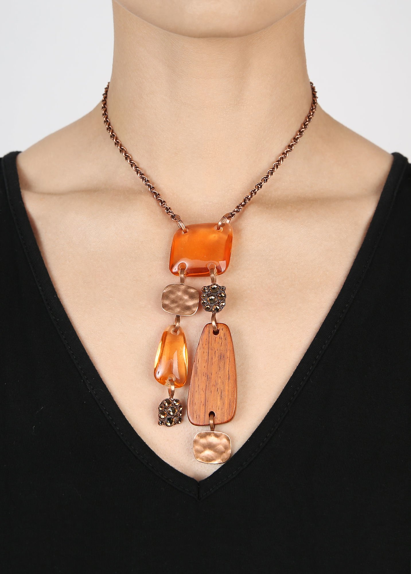 image for Necklace-Y Earth, Wind and Business Brown  