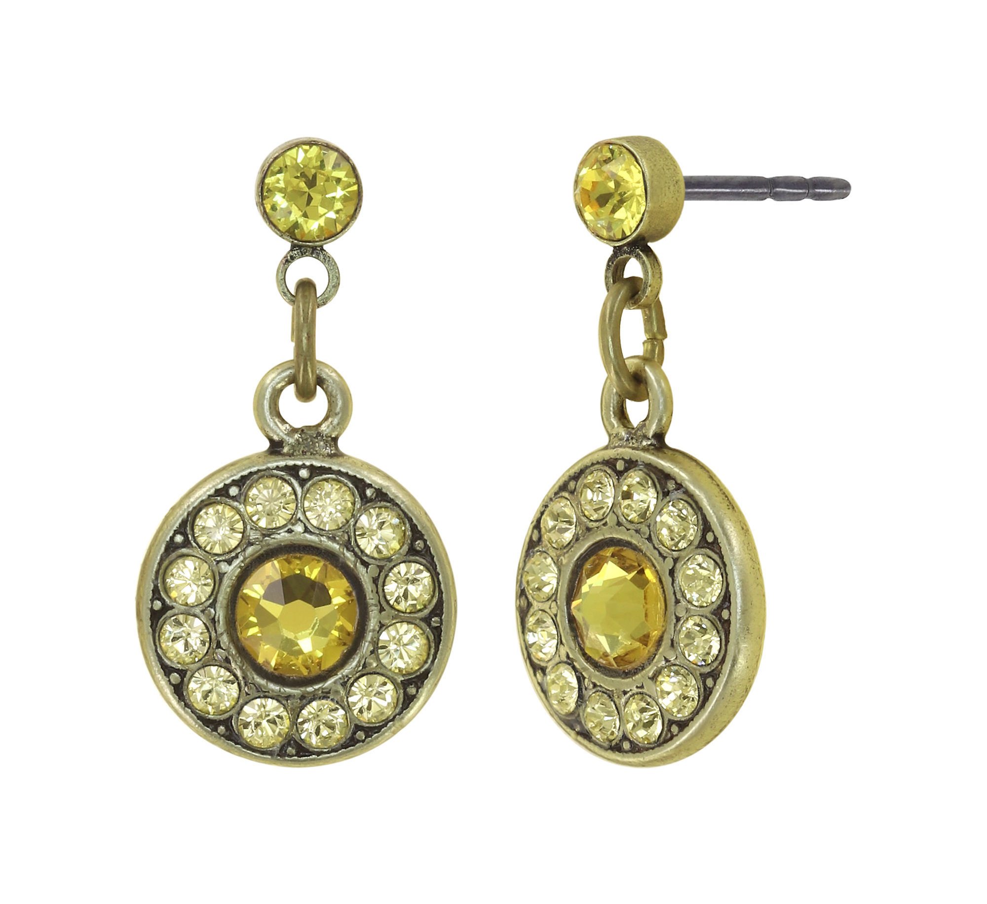 image for Earring Stud Dangling Spell on You Yellow  