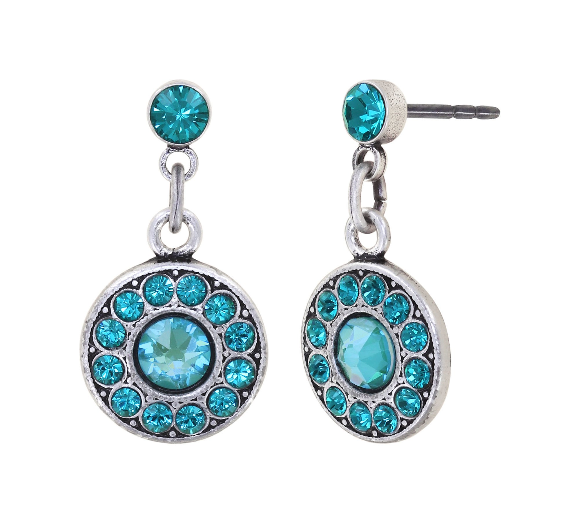 image for Earring Stud Dangling Spell on You Blue / Green  