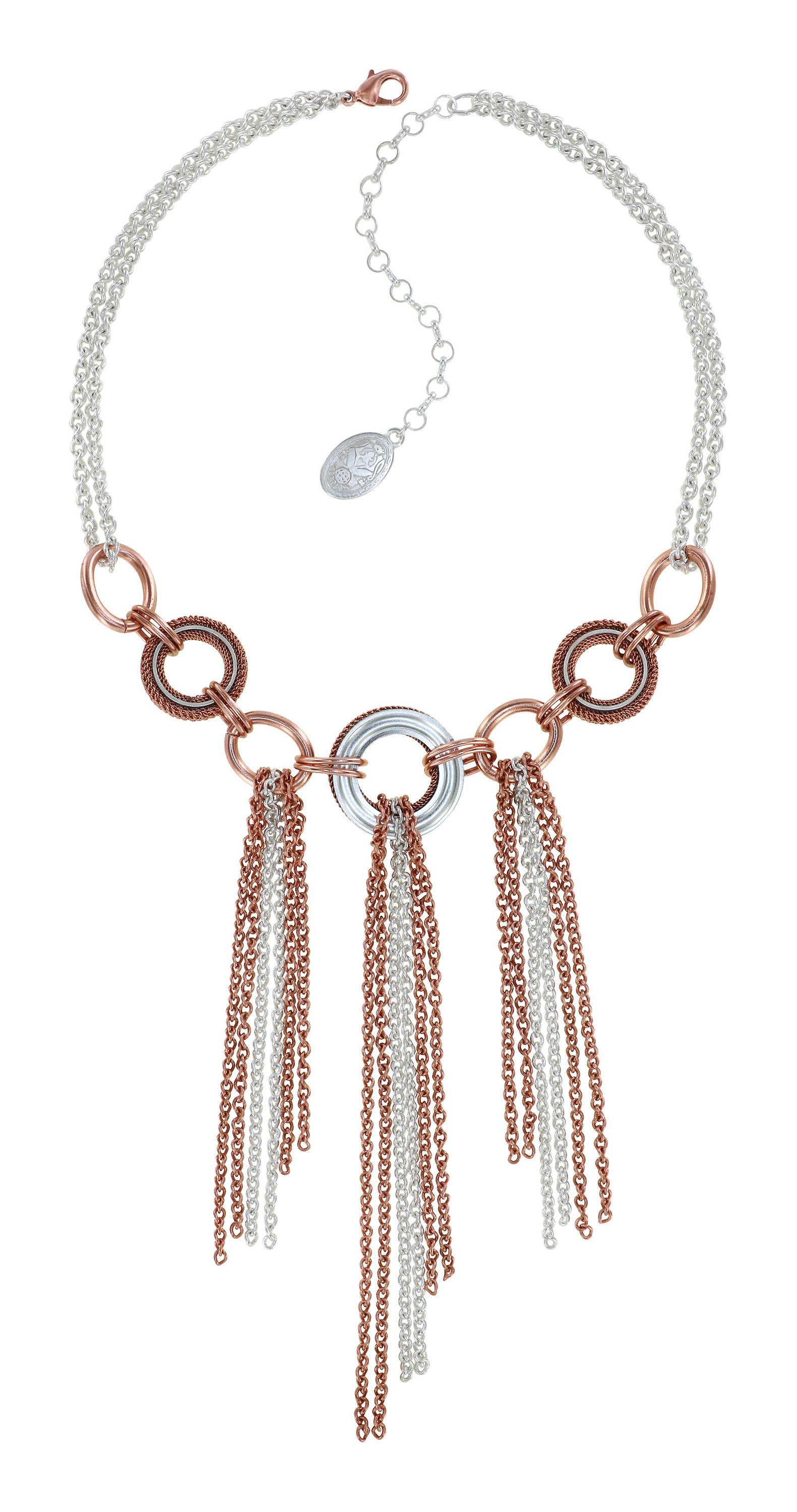 image for Necklace-Y Rings in Concert Silver / Copper  