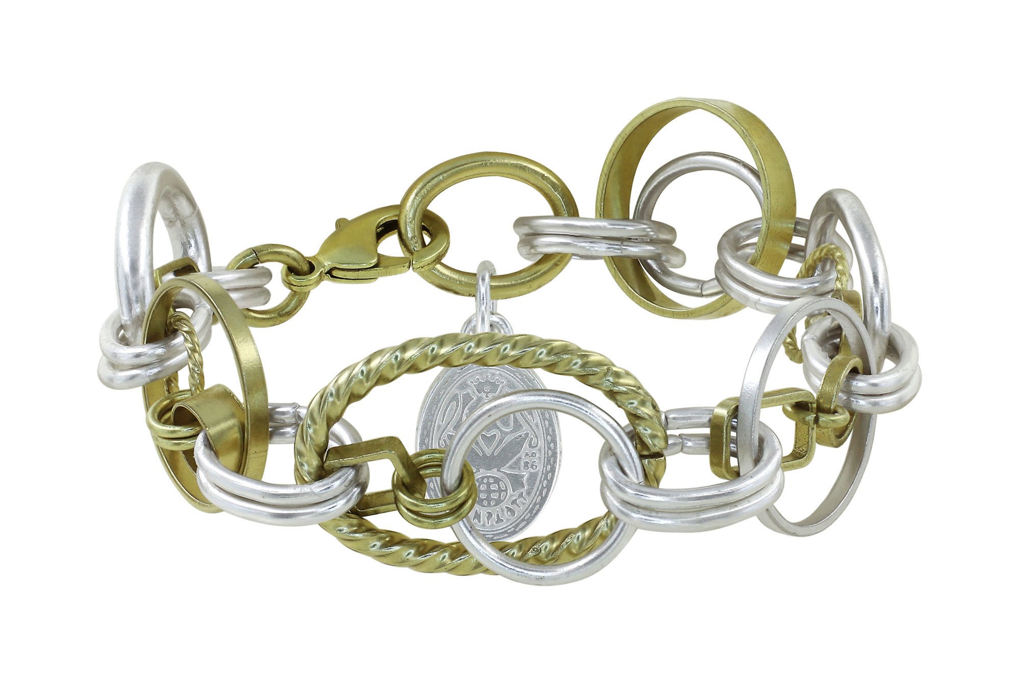 Bild für Armband Rings in Concert Silber / Messing  