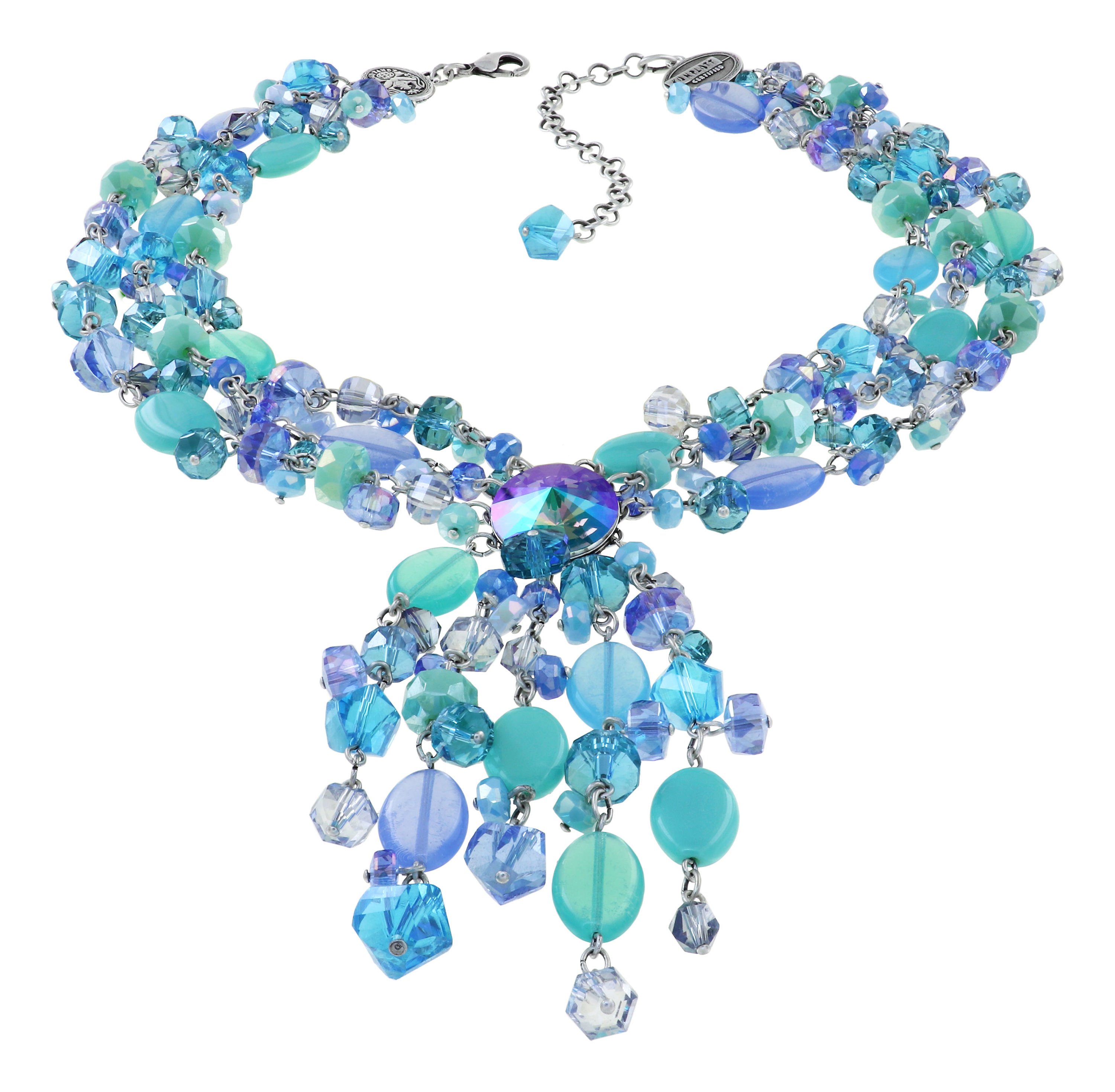 image for Necklace Collier Jelly Flow Blue  