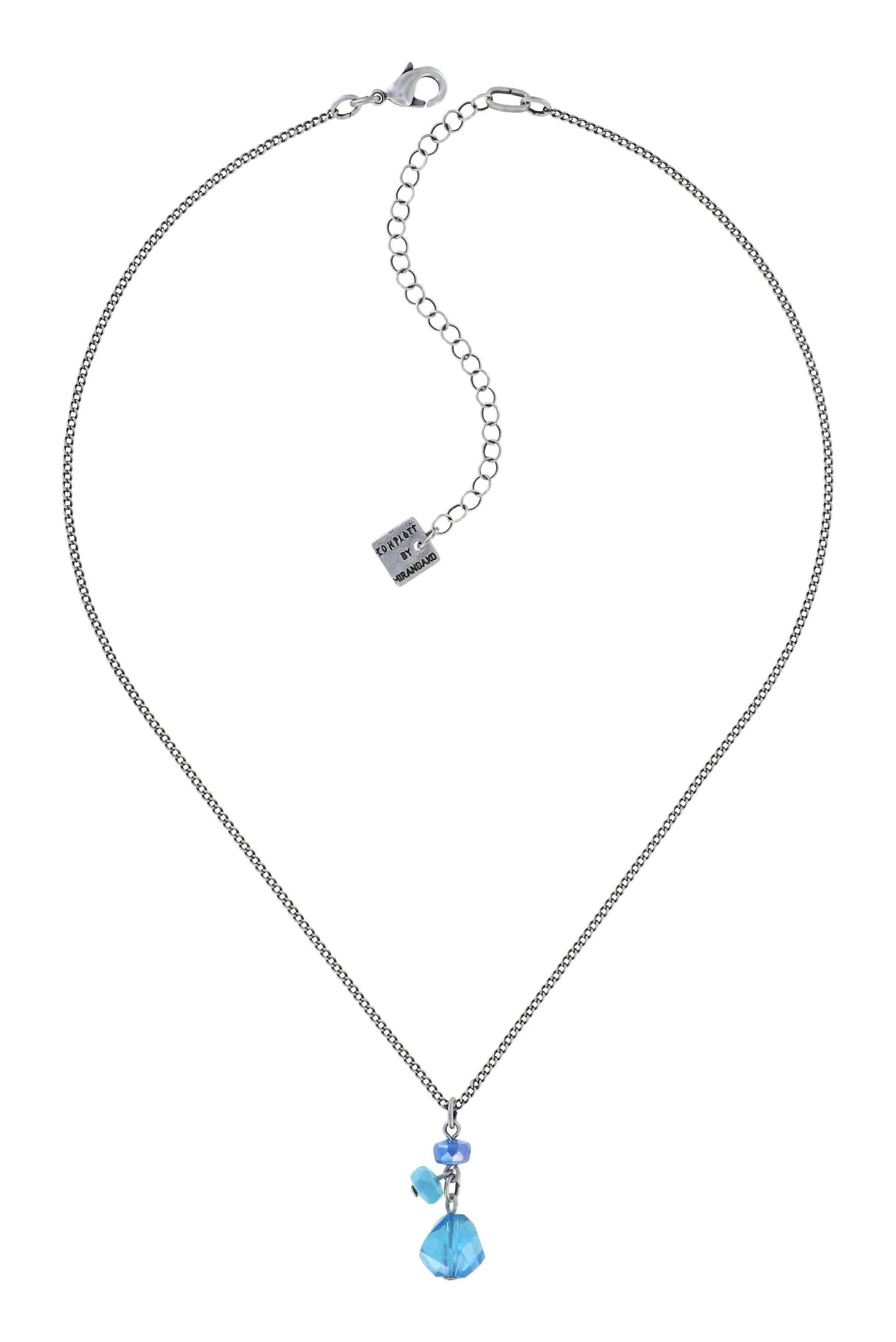 image pour Collier pendant Jelly Flow Bleu  