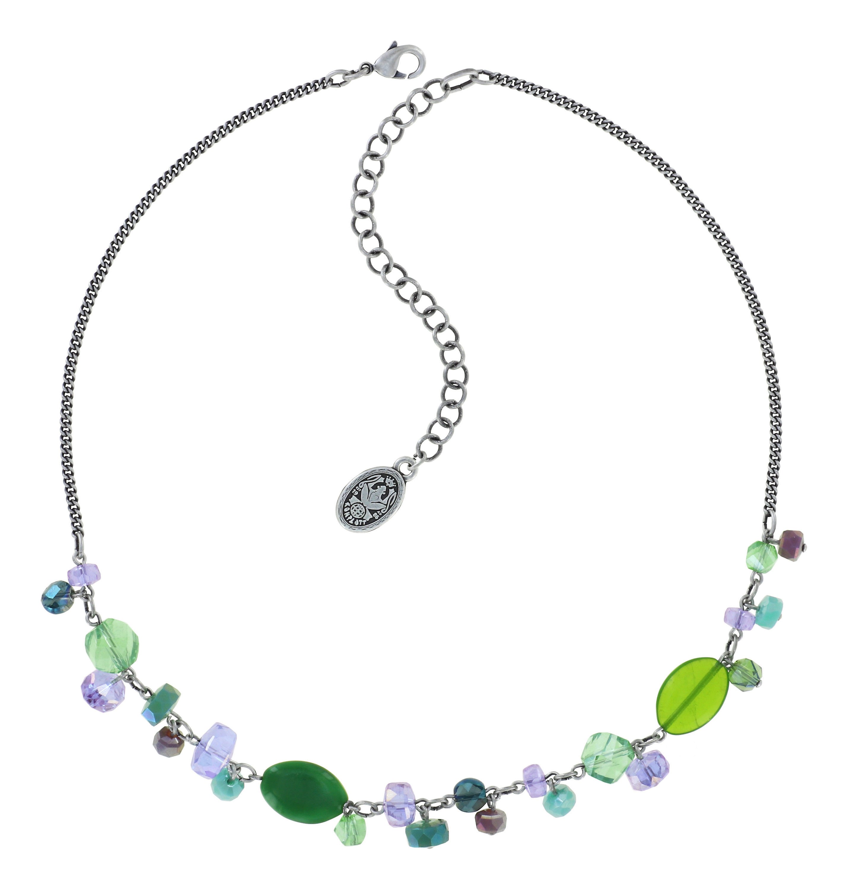 image for Necklace Jelly Flow Green / Lila  