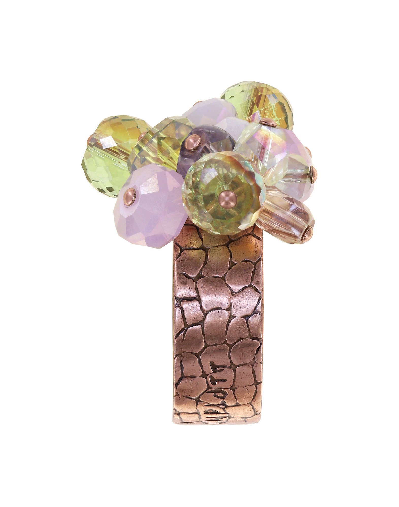 image pour Anneau Jelly Flow Rose / Vert lt.colorado topaz vitrail light 