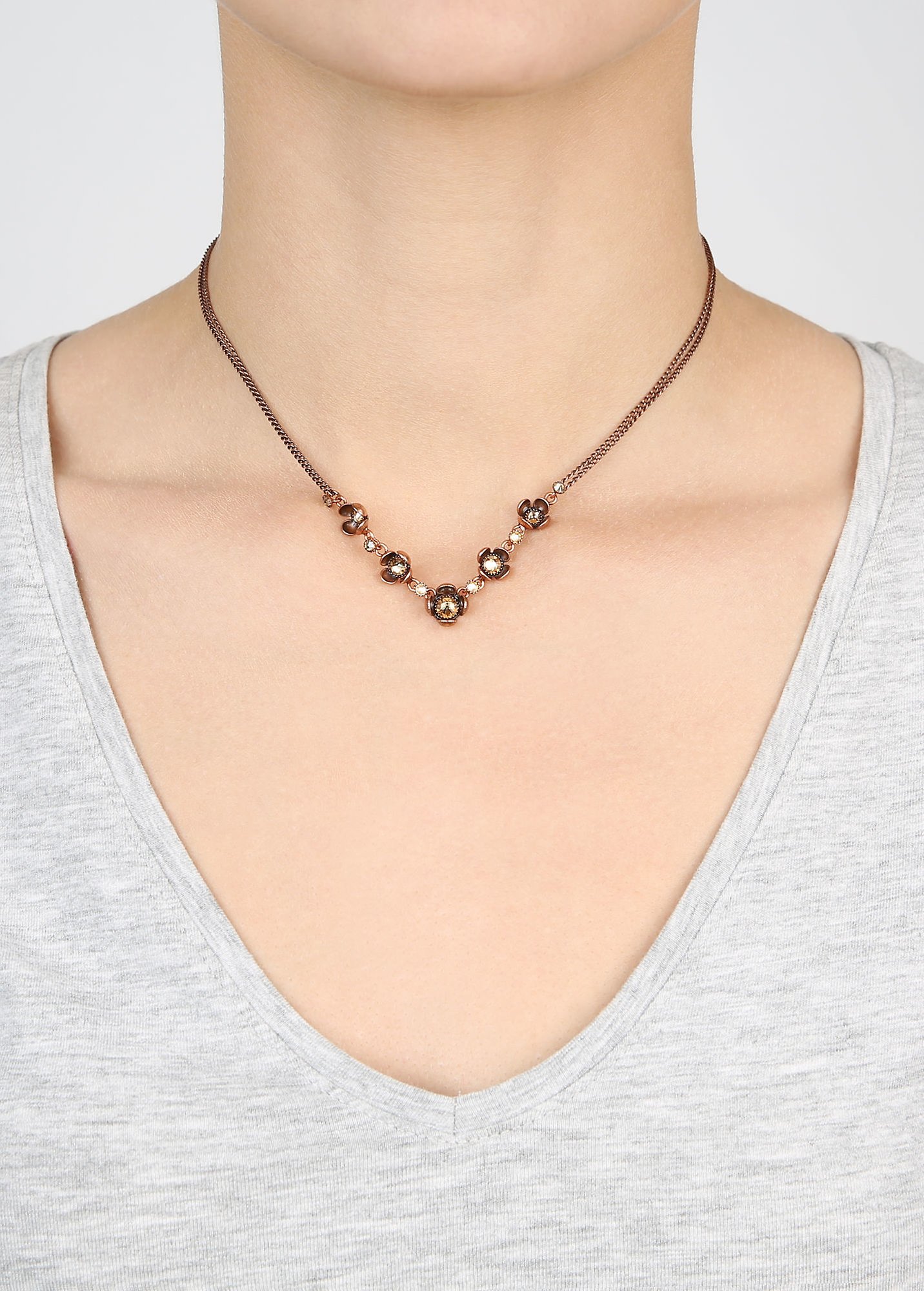 image pour Collier Little Frog Prince Marron / Vert  