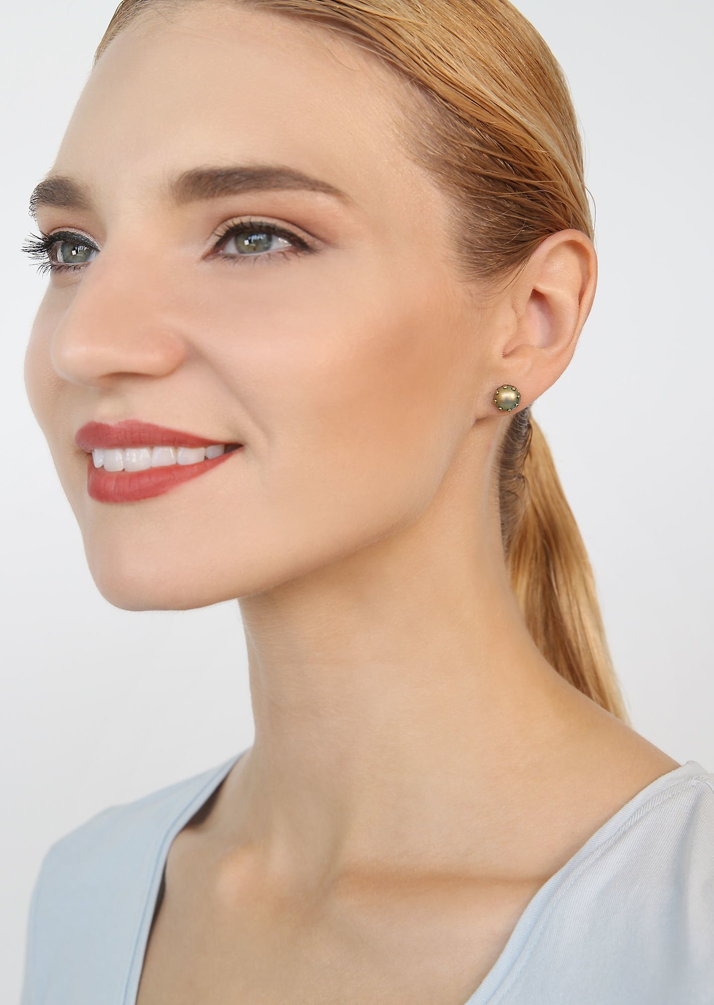 image pour Clou d'oreille Little Frog Prince Jaune  