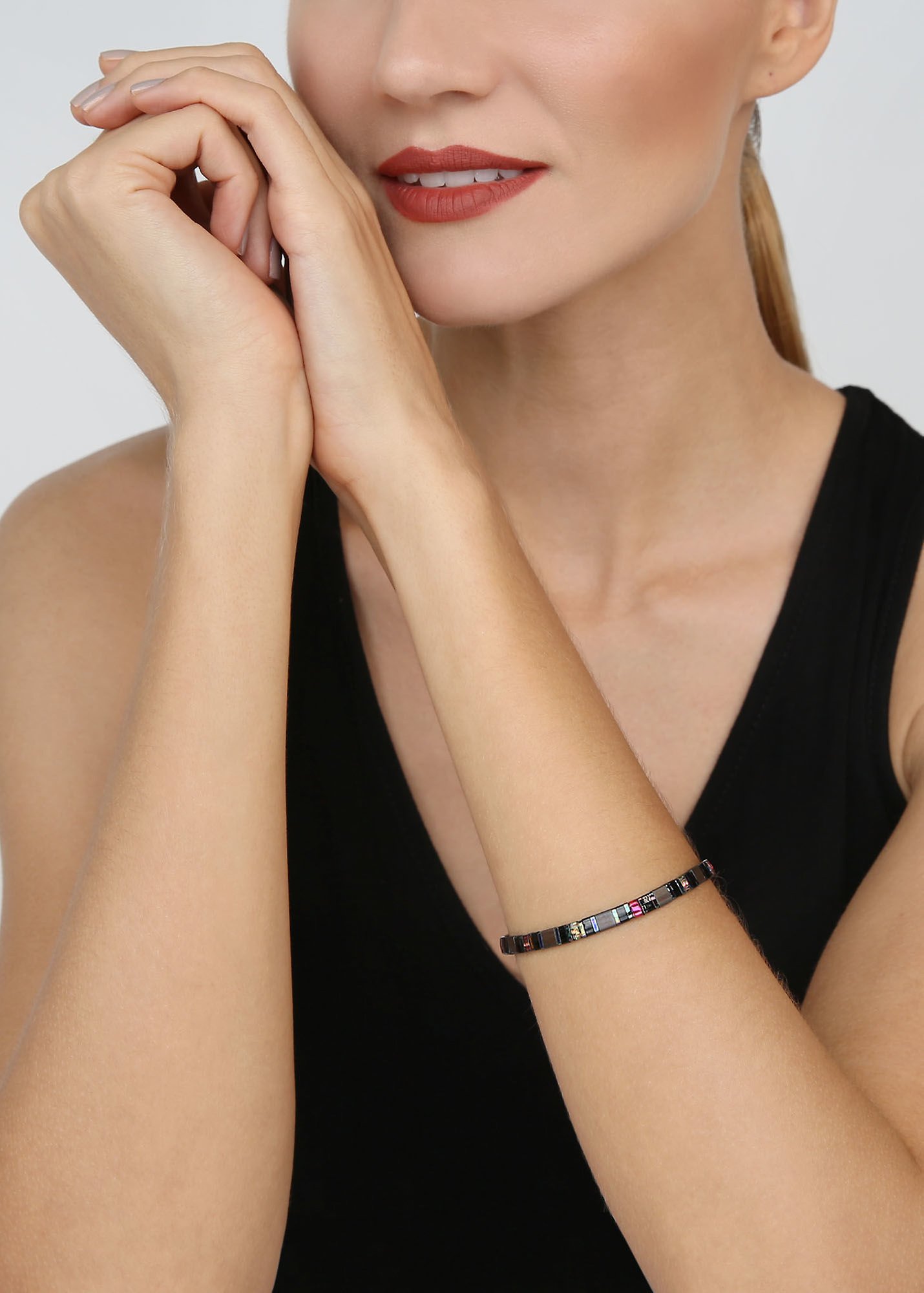 image for Bracelet Elastic Tilala Black / Grey  