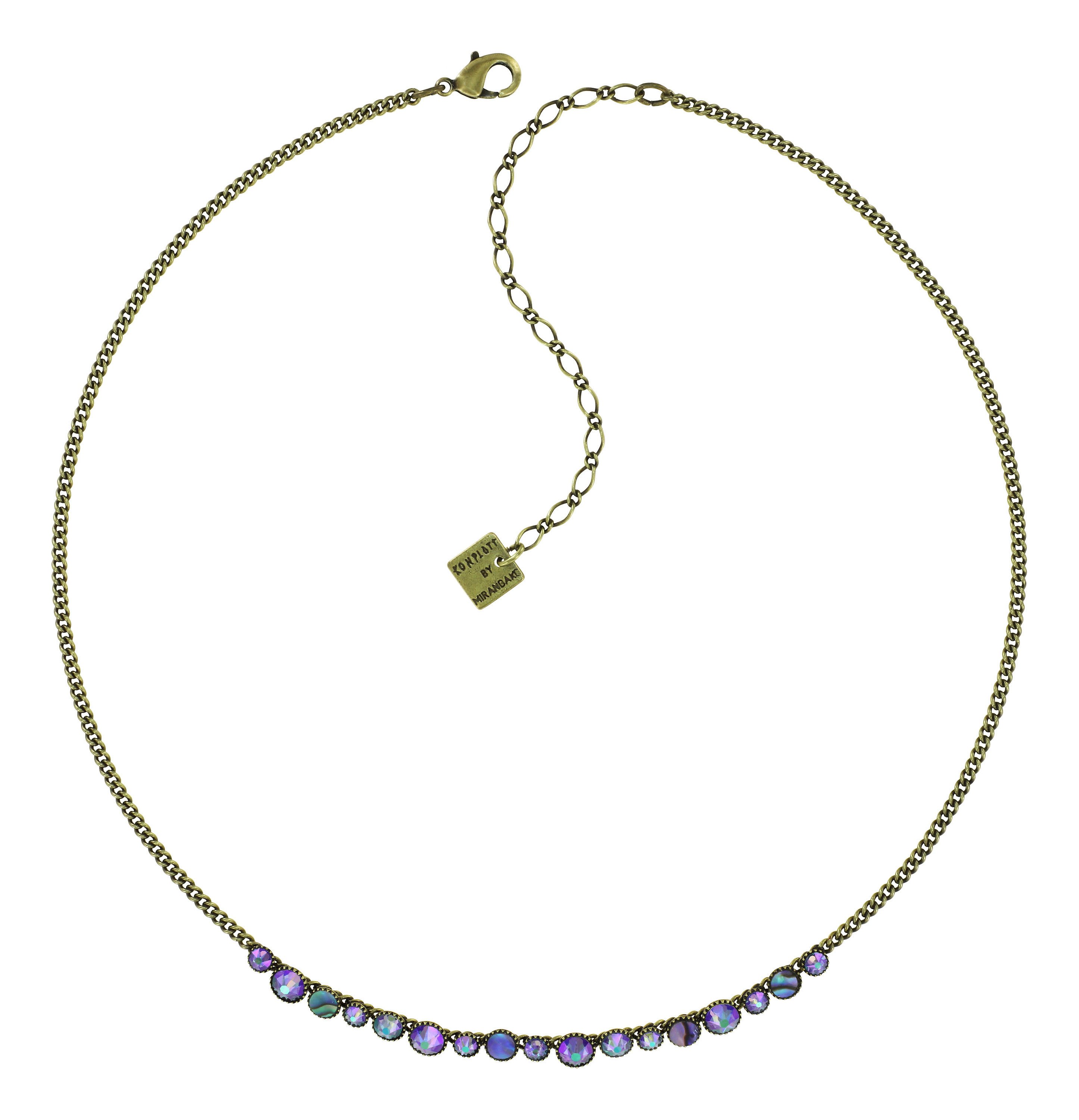image pour Collier Water Cascade Vert / Lila  