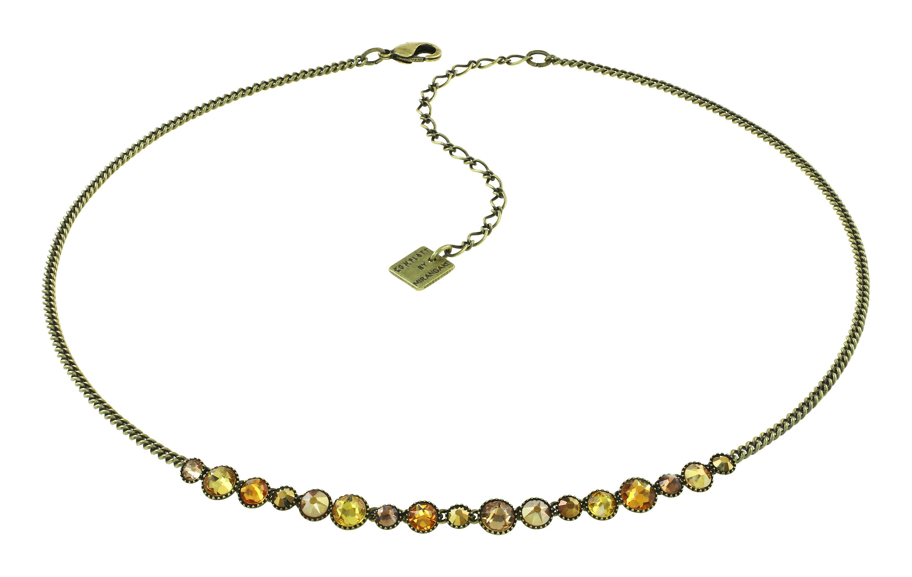 image pour Collier Water Cascade Jaune / Marron  