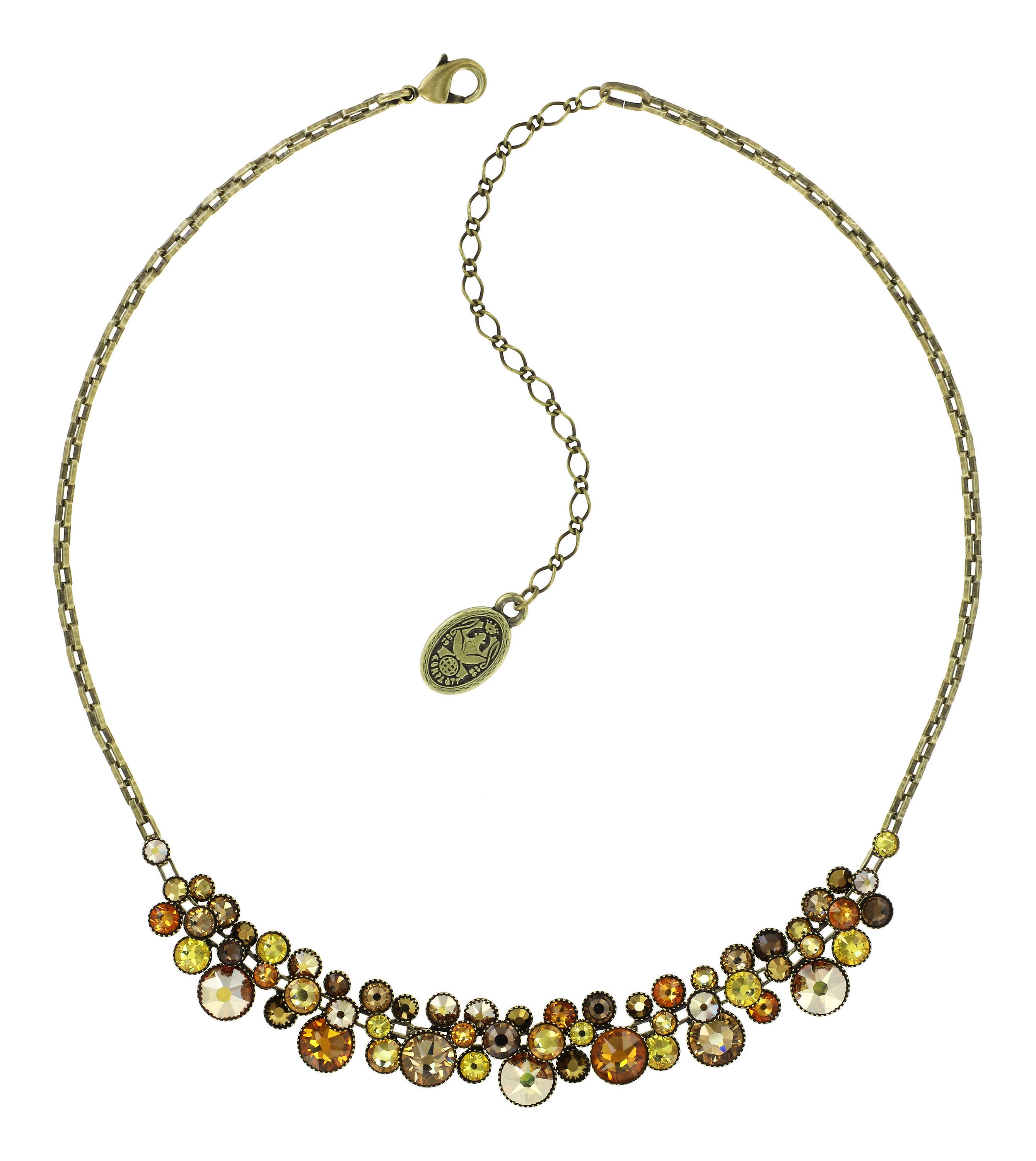 image pour Collier Water Cascade Jaune / Marron  