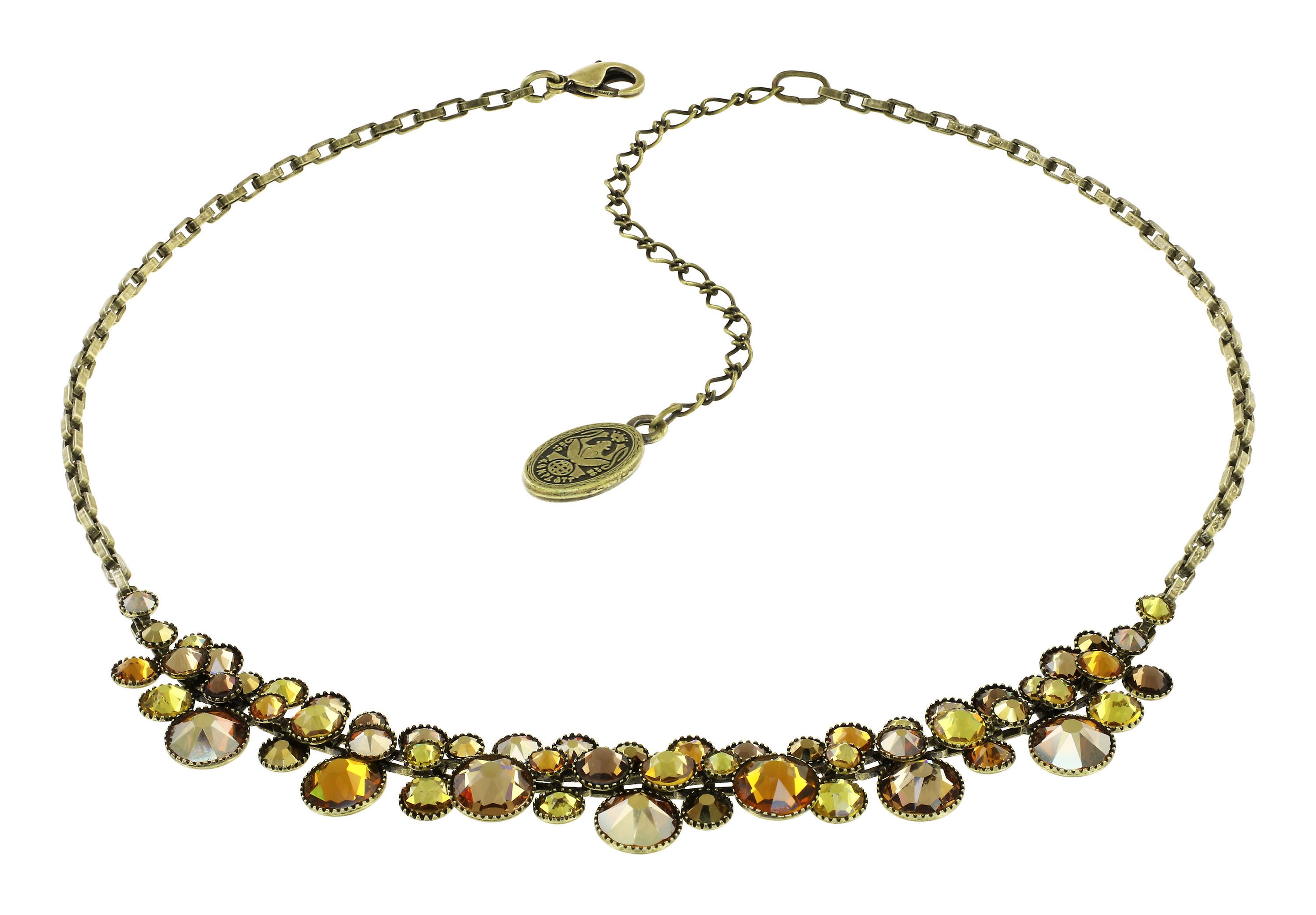 image pour Collier Water Cascade Jaune / Marron  