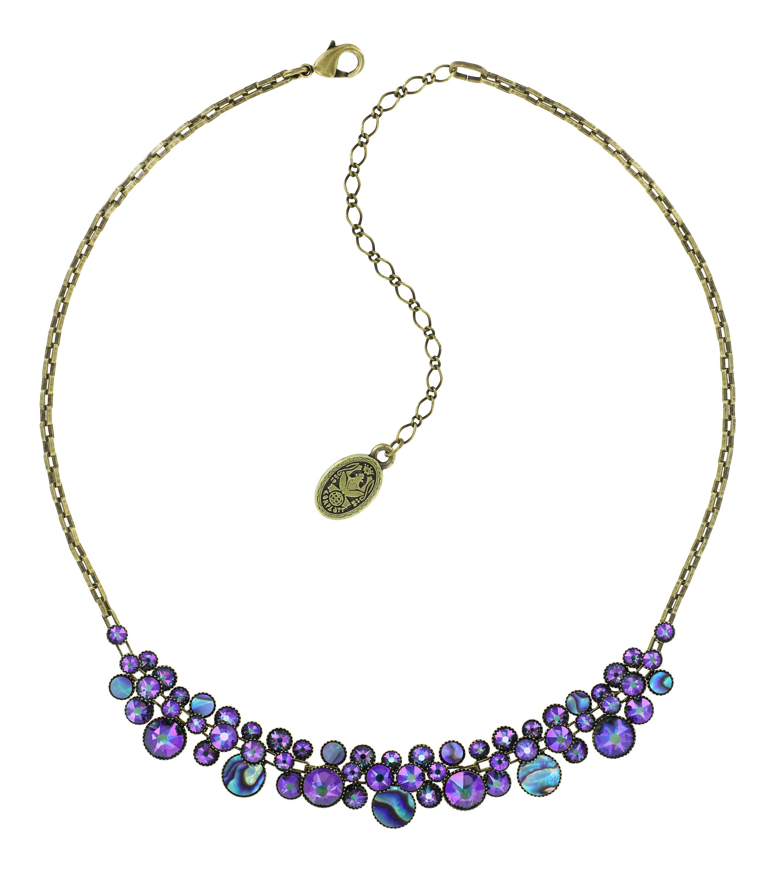 image pour Collier Water Cascade Vert / Lila  