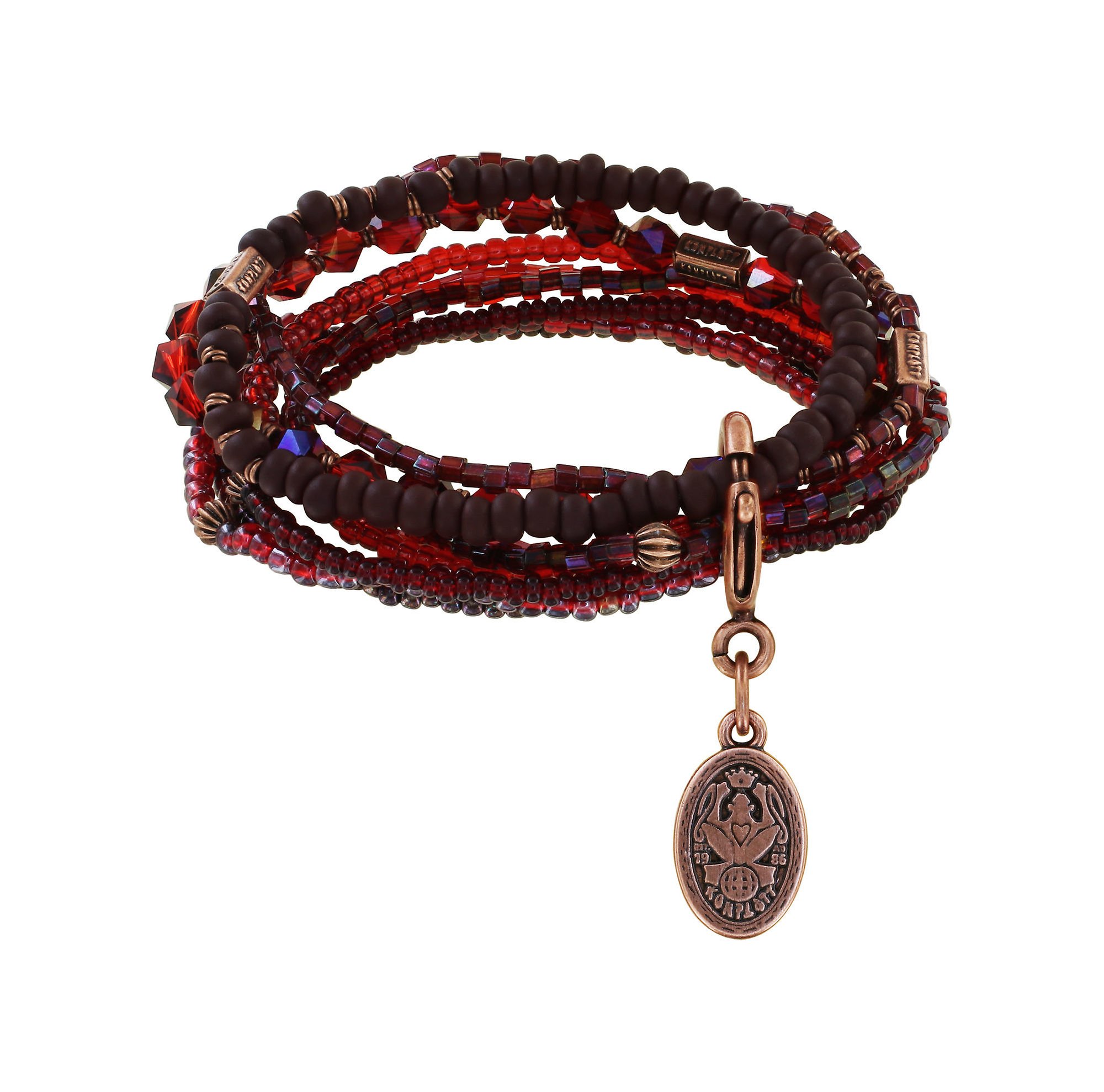image pour Bracelet élastique Petit Glamour d´Afrique Rouge  