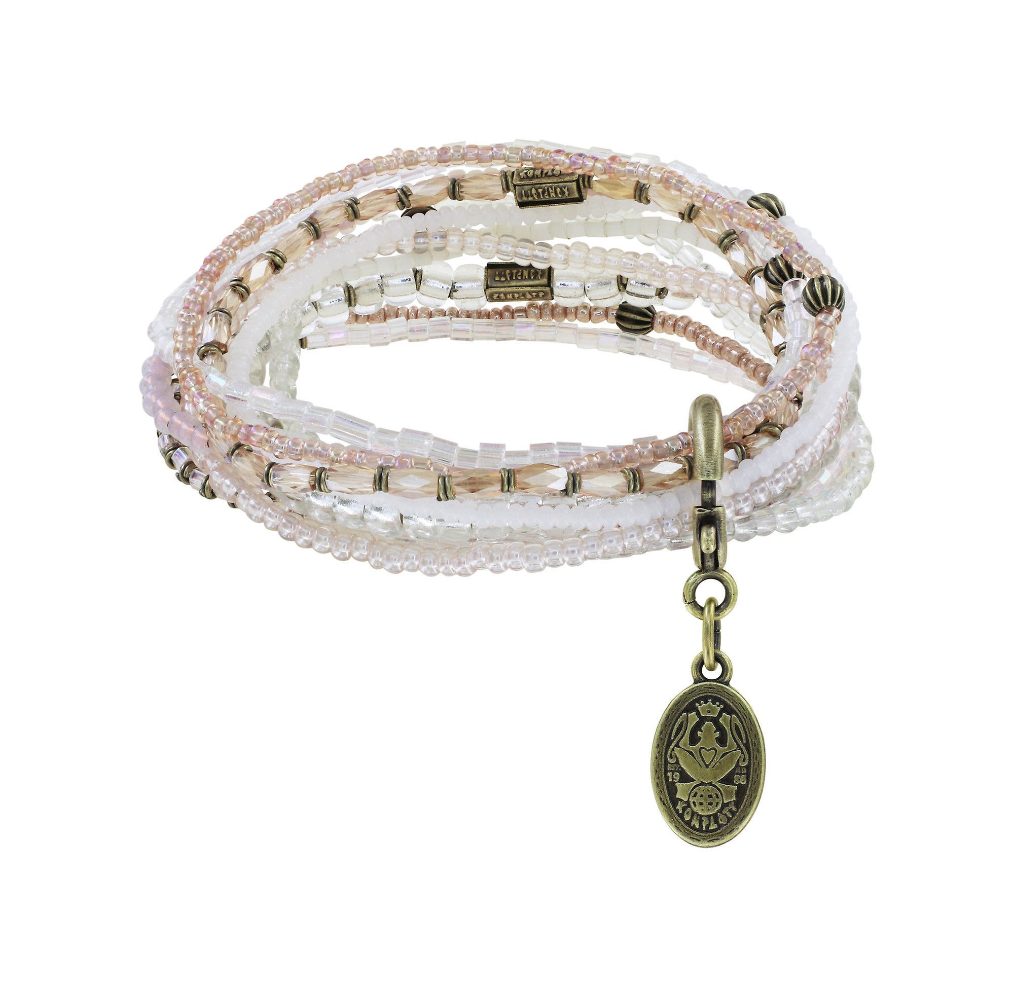 Bild für Armband elastisch Petit Glamour d´Afrique Weiß  