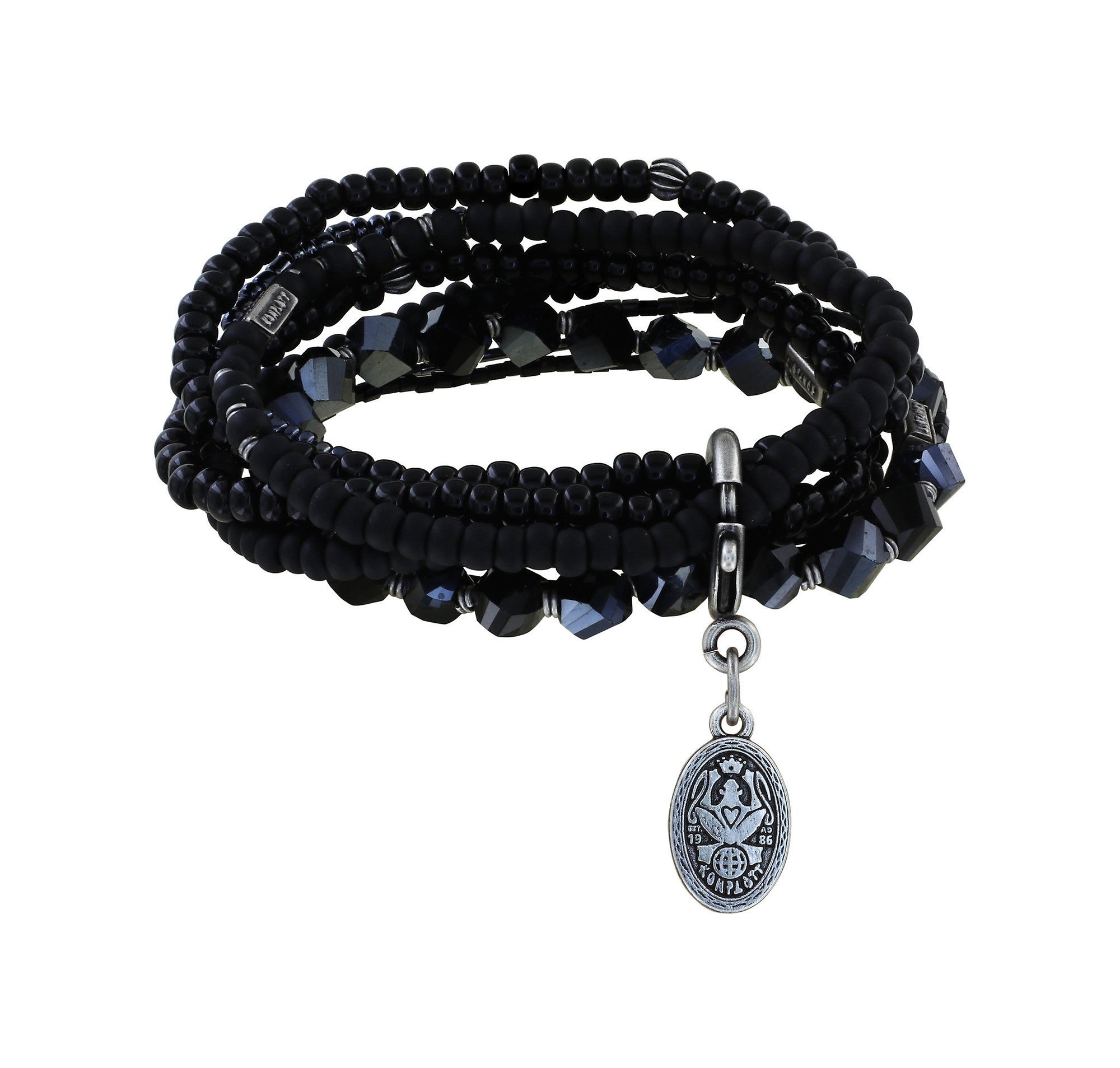 Bild für Armband elastisch Petit Glamour d´Afrique Schwarz  