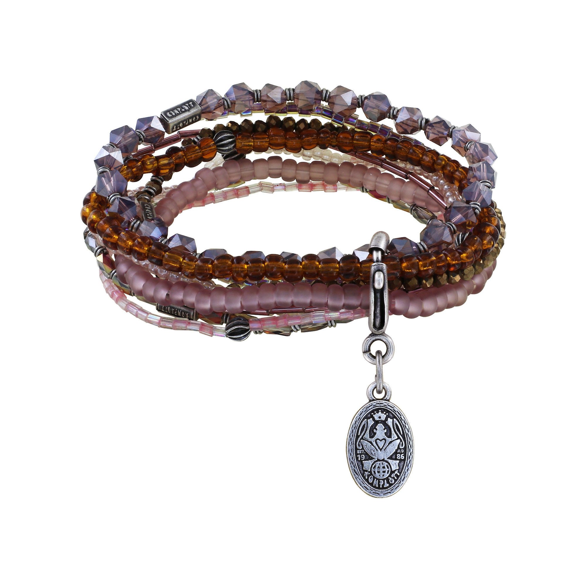 image for Bracelet Elastic Petit Glamour d´Afrique Dark Rose  