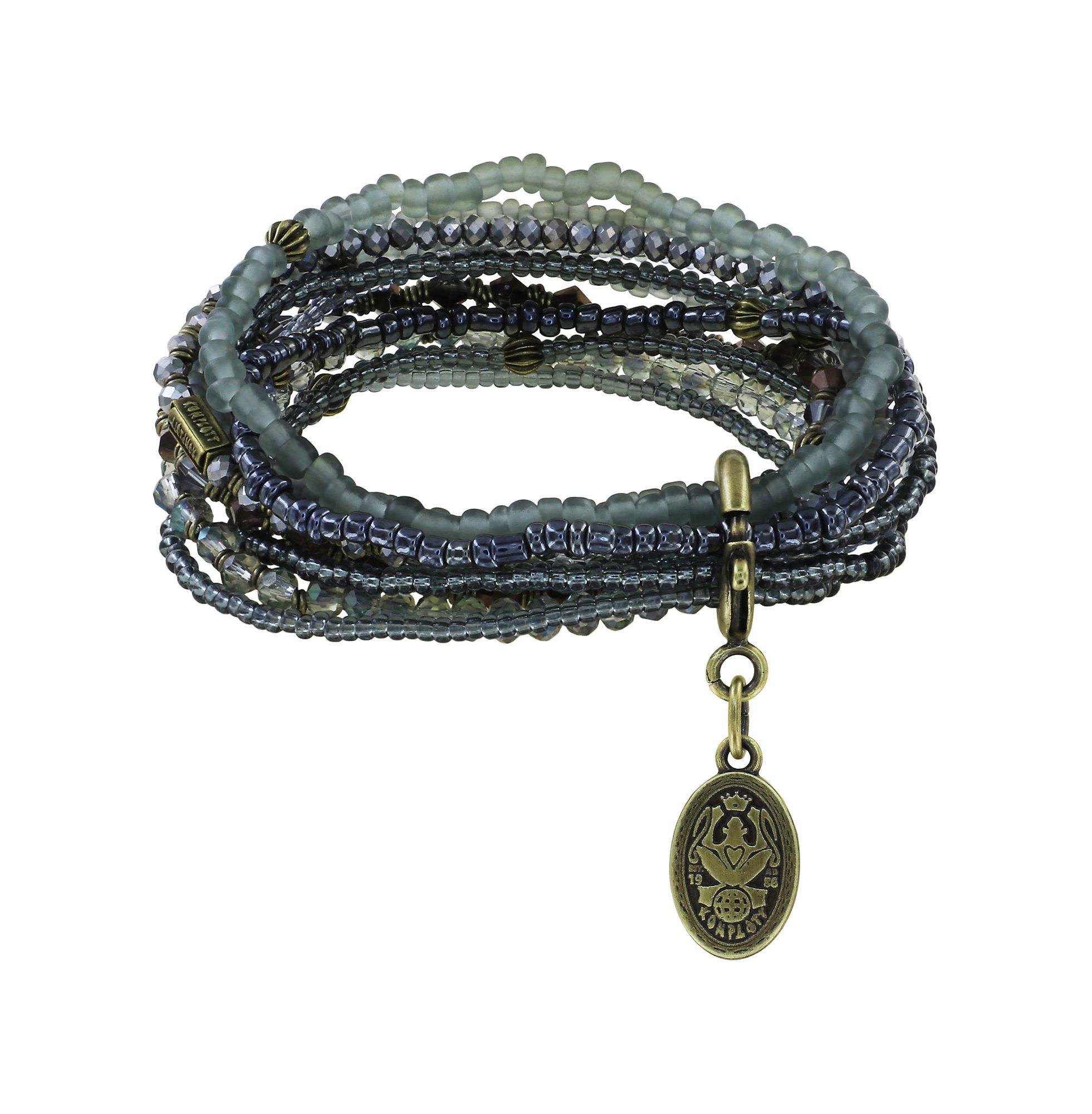 Bild für Armband elastisch Petit Glamour d´Afrique Grau  