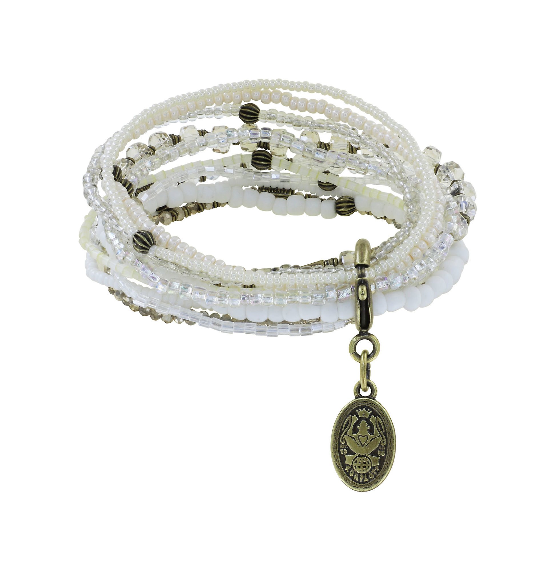 Kép Bracelet elastic Petit Glamour d´Afrique White  