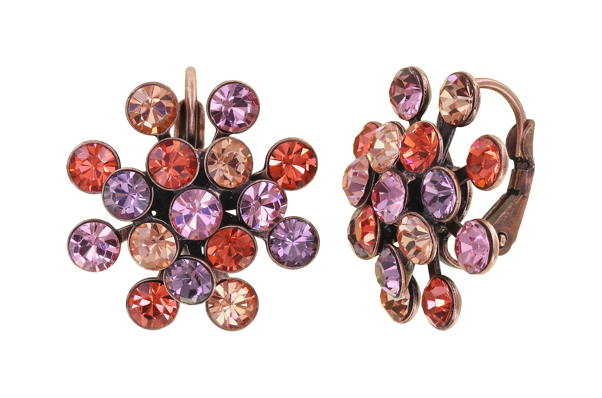 image for Earring Eurowire Magic Fireball Beige / Pink  Classic Size (21mm Ø)