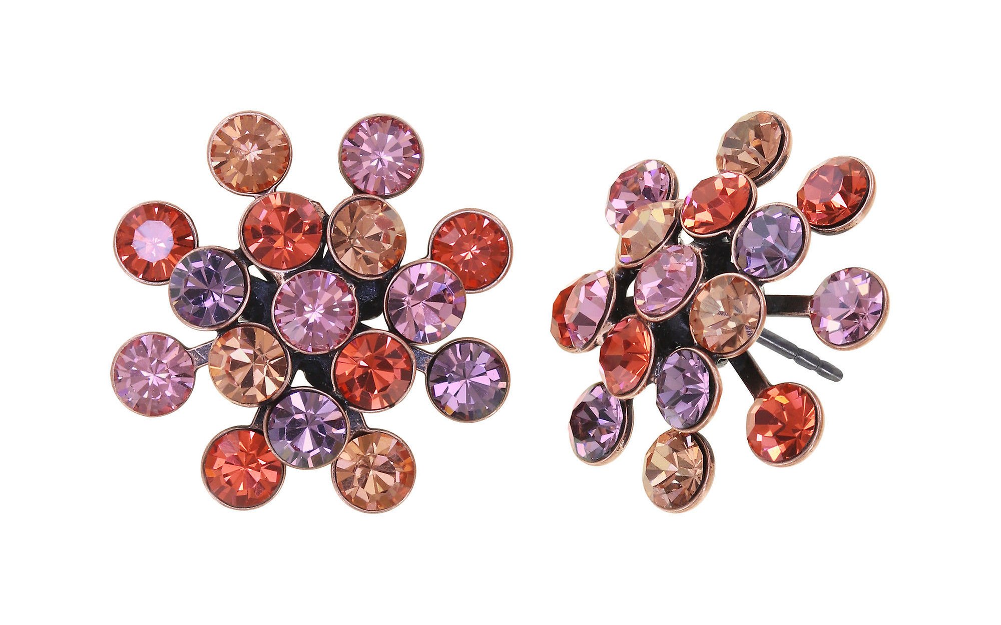 image for Earring Stud Magic Fireball Beige / Pink  Classic Size (21mm Ø)