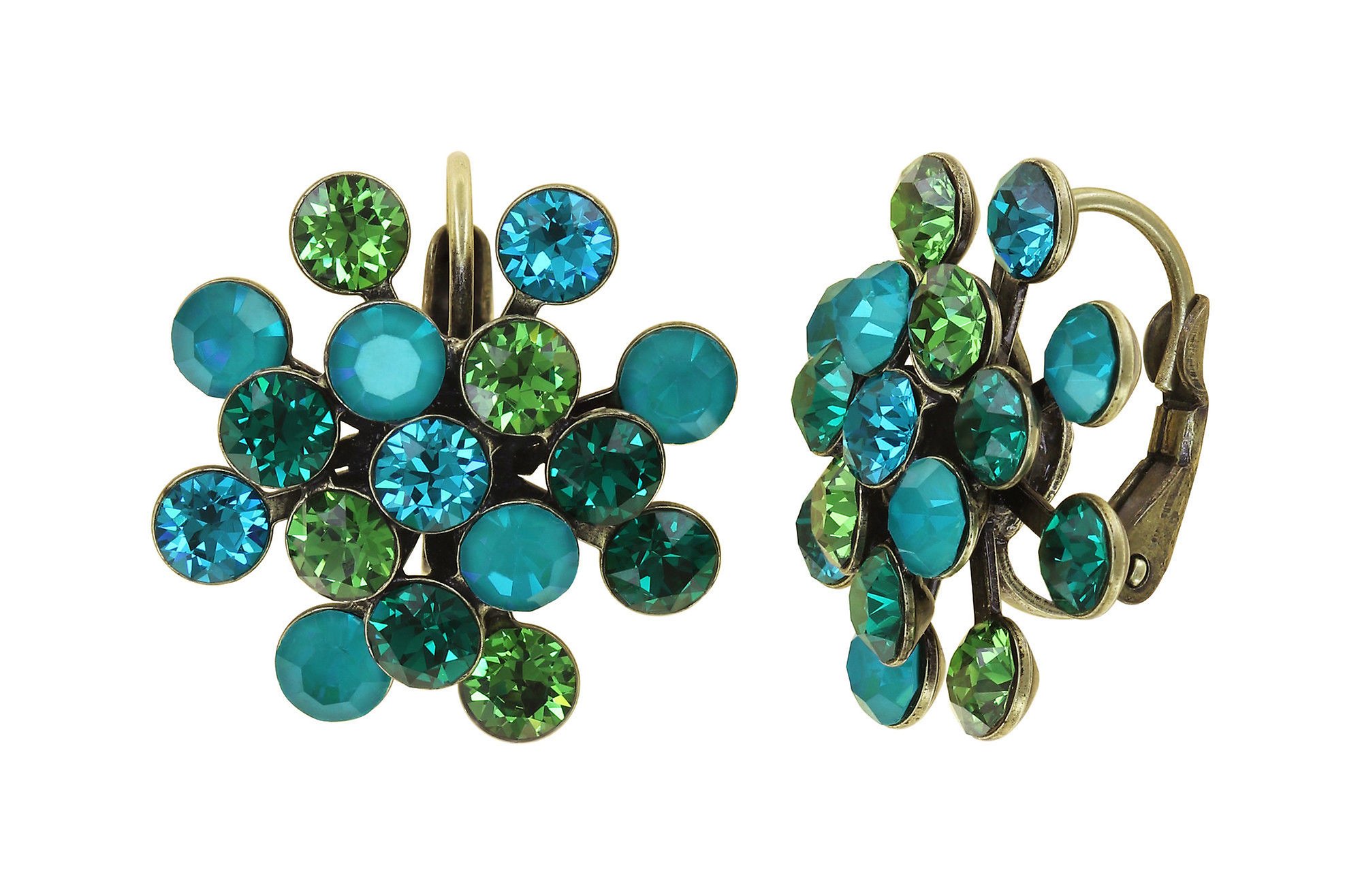 image pour Boucles d'oreilles Eurowire Magic Fireball Bleu / Vert  Classic Size (21mm Ø)