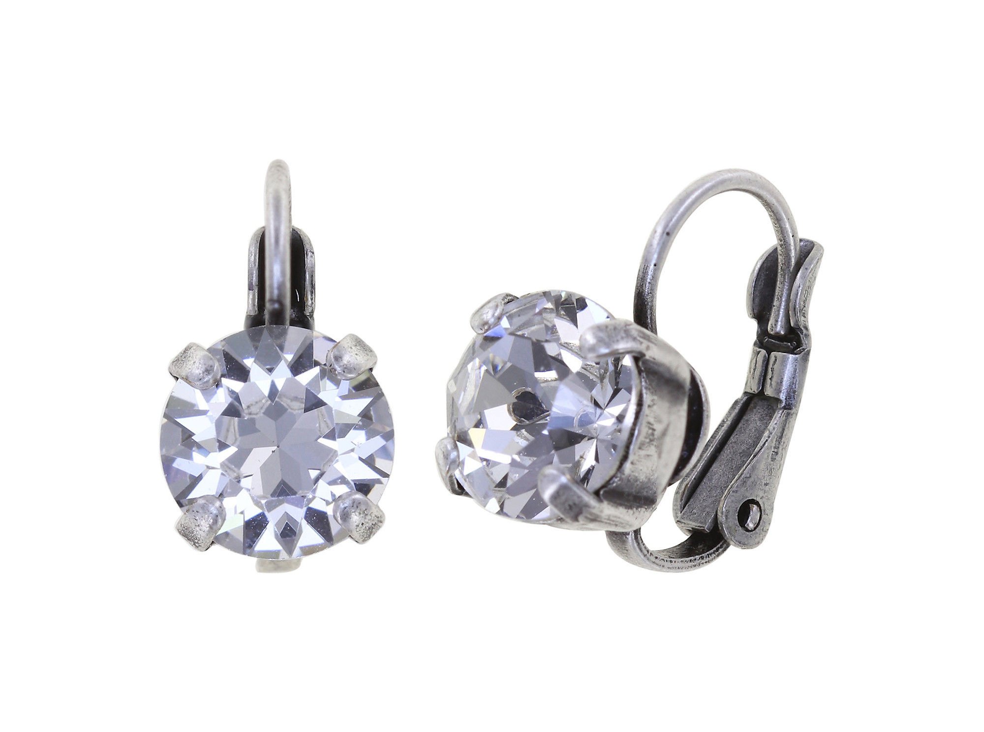 image pour Boucles d'oreilles Eurowire Black Jack Blanc crystal SS 39