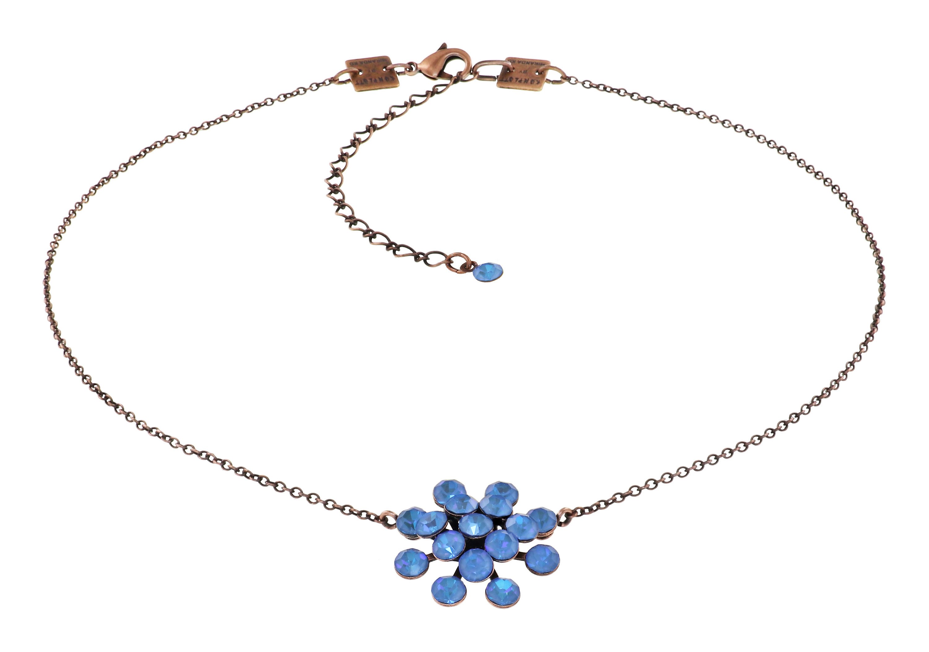 image pour Collier pendant Magic Fireball Bleu crystal ochre delite Classic Size (21mm Ø)