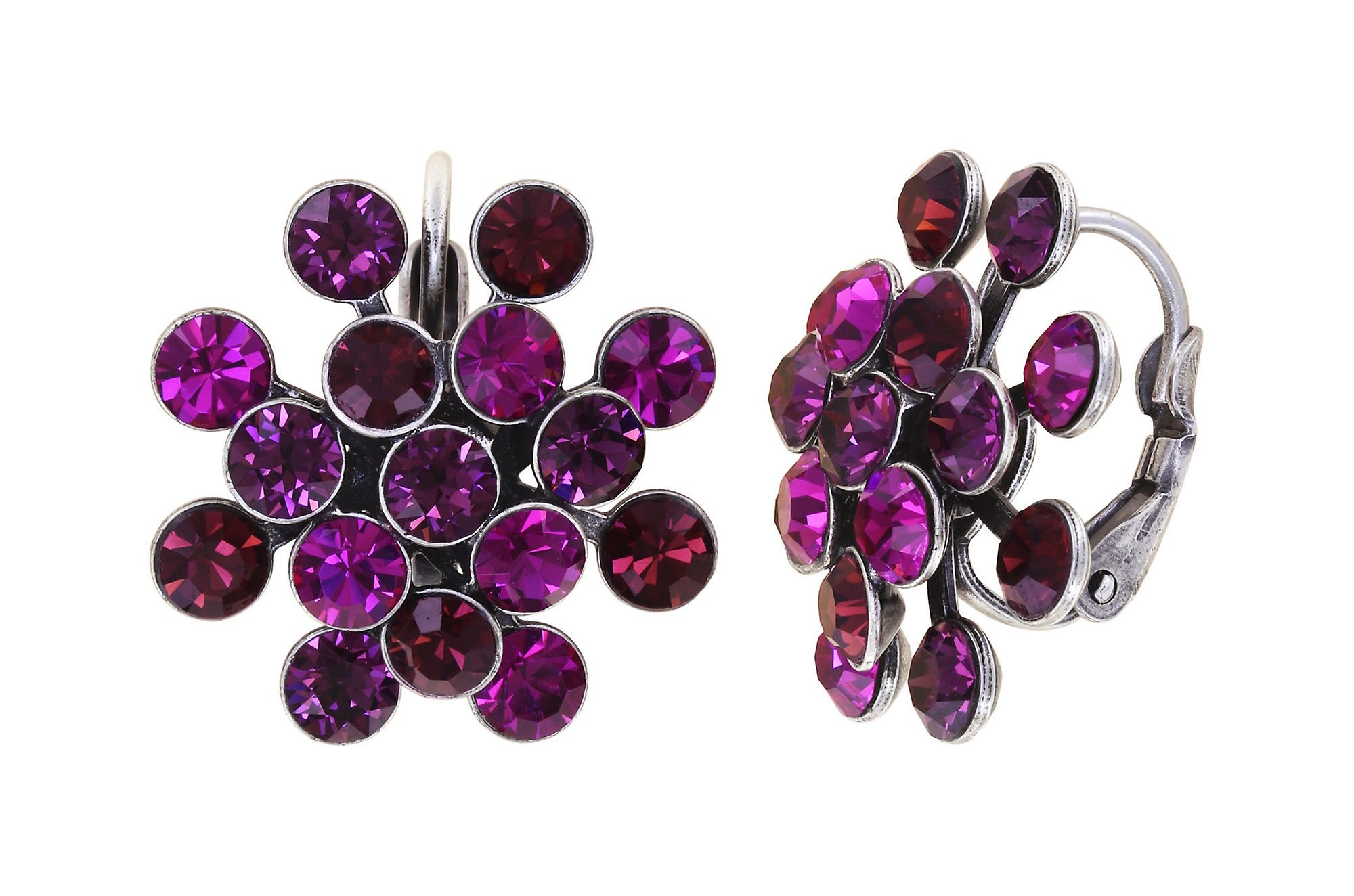 Bild für Ohrringe mit Brisur Magic Fireball Dunkelrosa  Classic Size (21mm Ø)