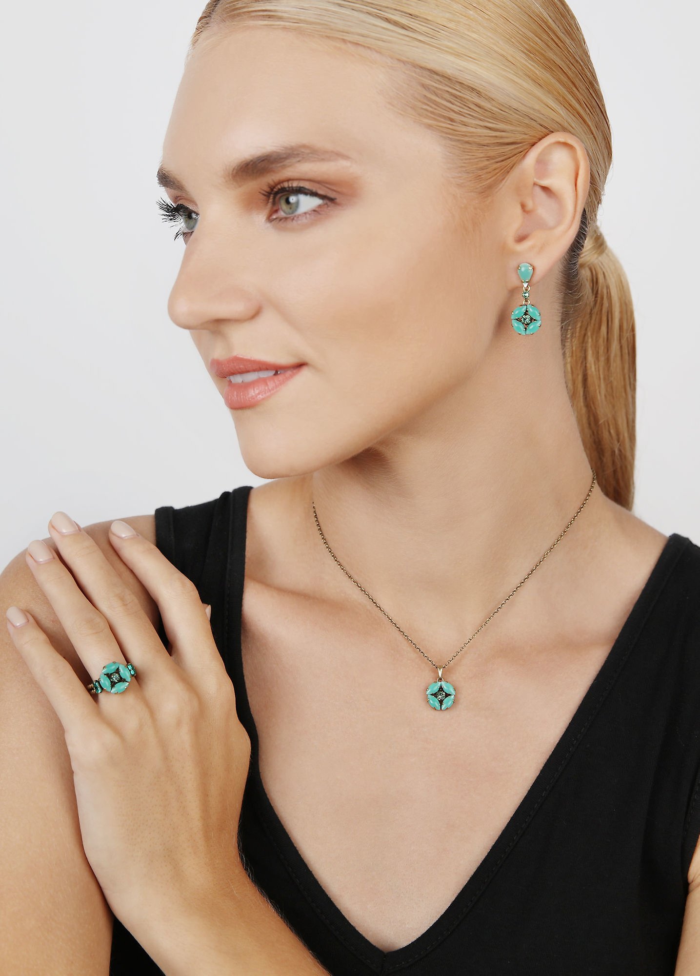 image pour Anneau Vichy Vert  