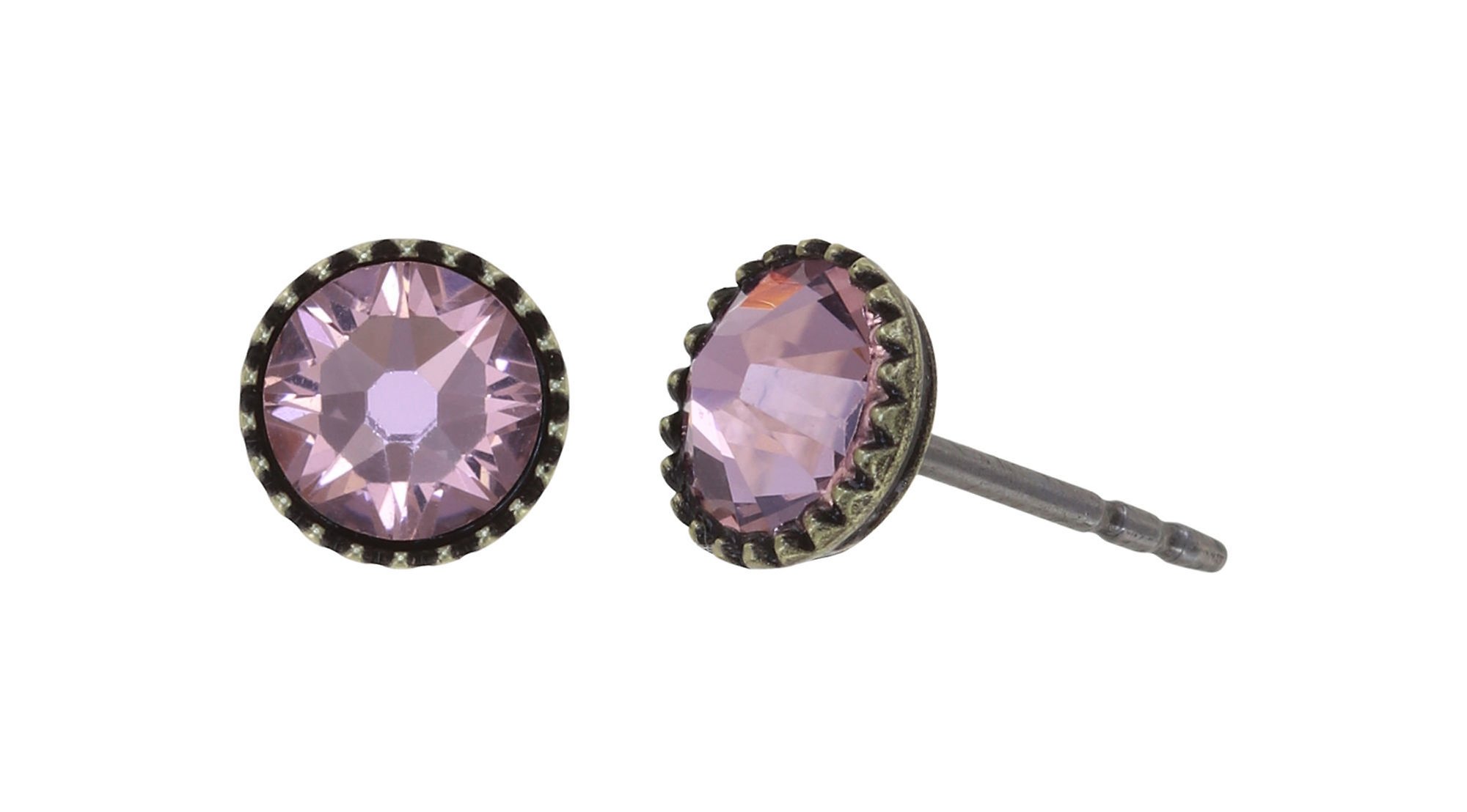 Bild für Ohrstecker flach Black Jack Pink Vintage Rosa SS 20