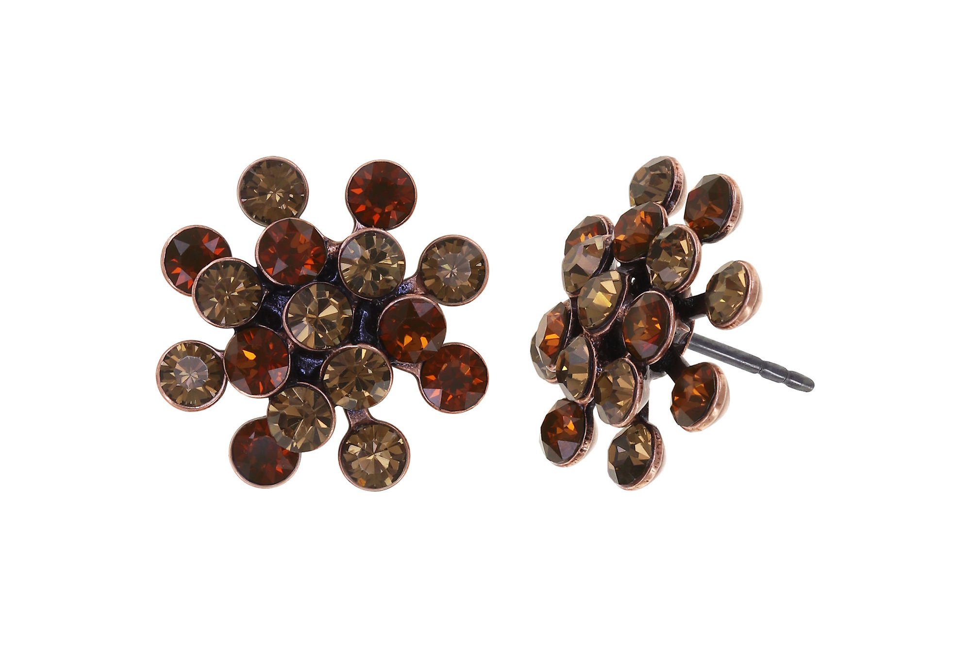 image for Earring Stud Magic Fireball Brown  mini
