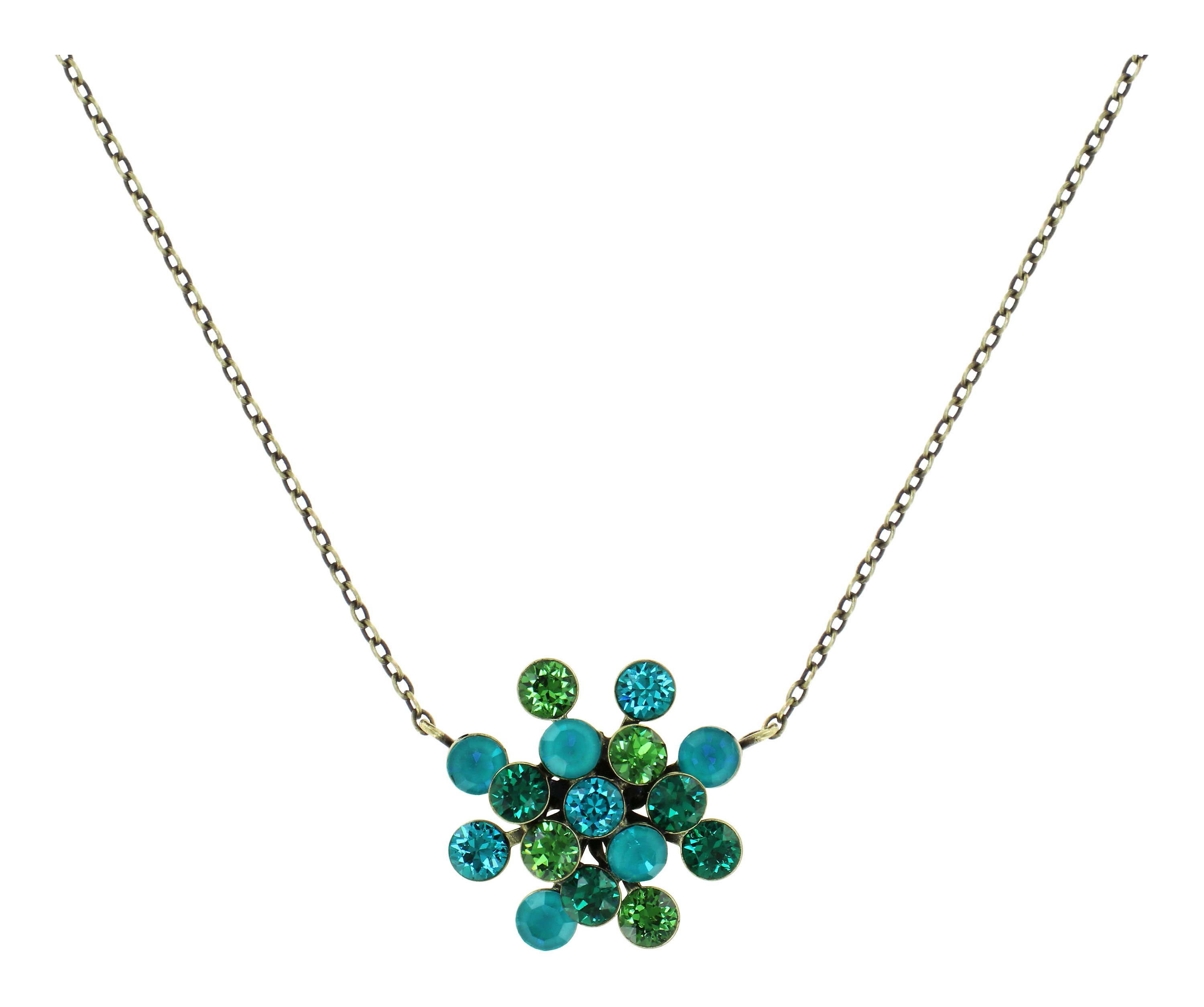 image pour Collier pendant Magic Fireball Bleu / Vert blue/green Classic Size (21mm Ø)