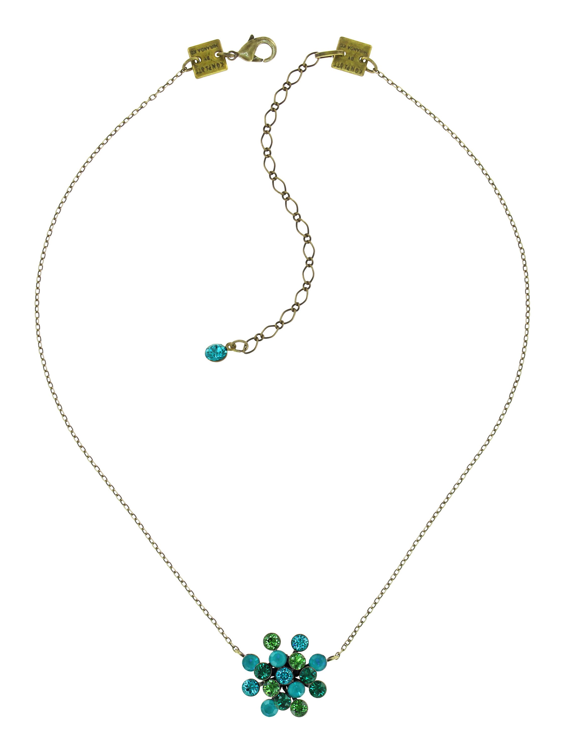 image for Necklace Pendant Magic Fireball Blue / Green blue/green Classic Size (21mm Ø)