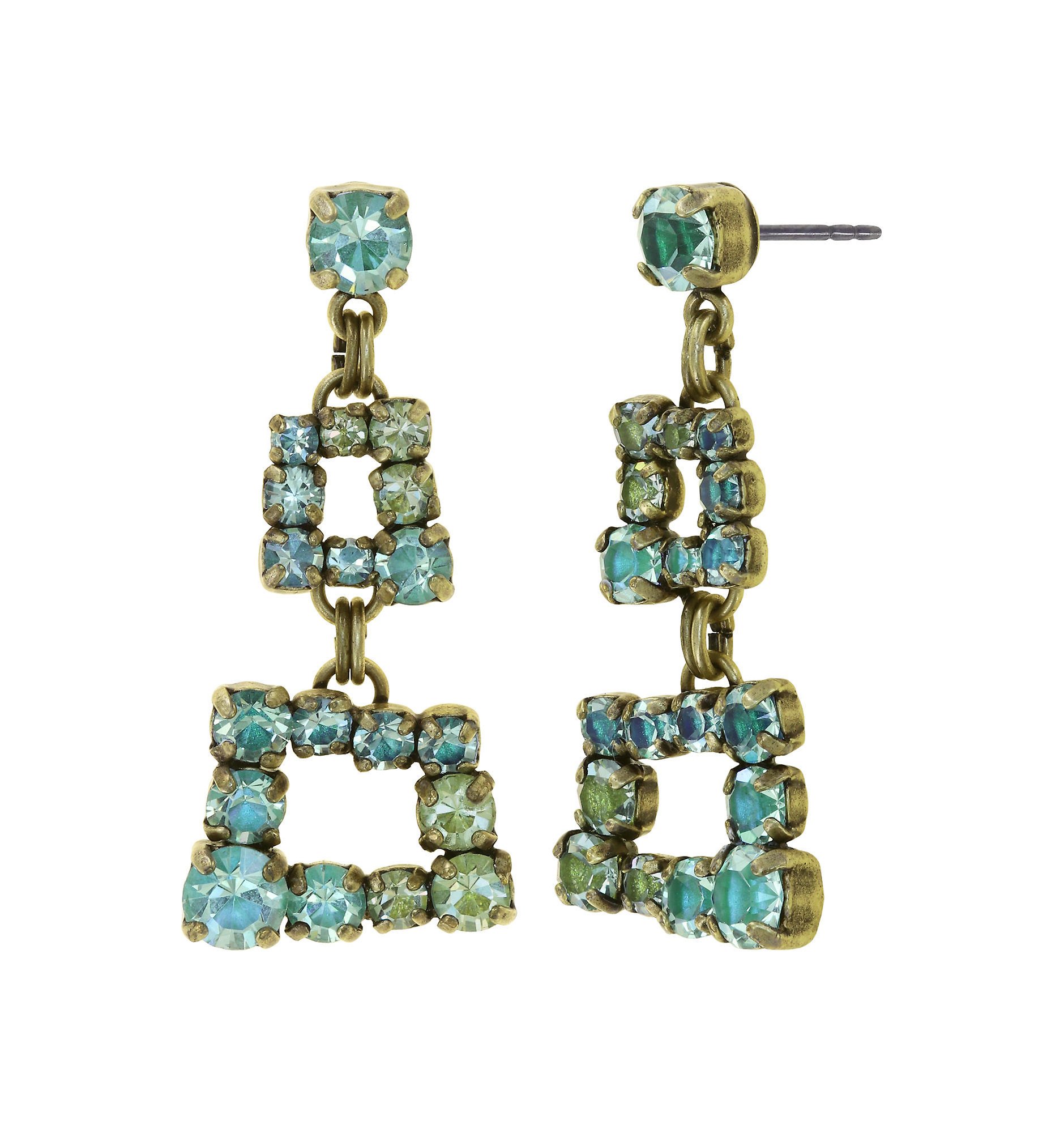 image pour Clou d'oreille pendant Mytrix Vert  