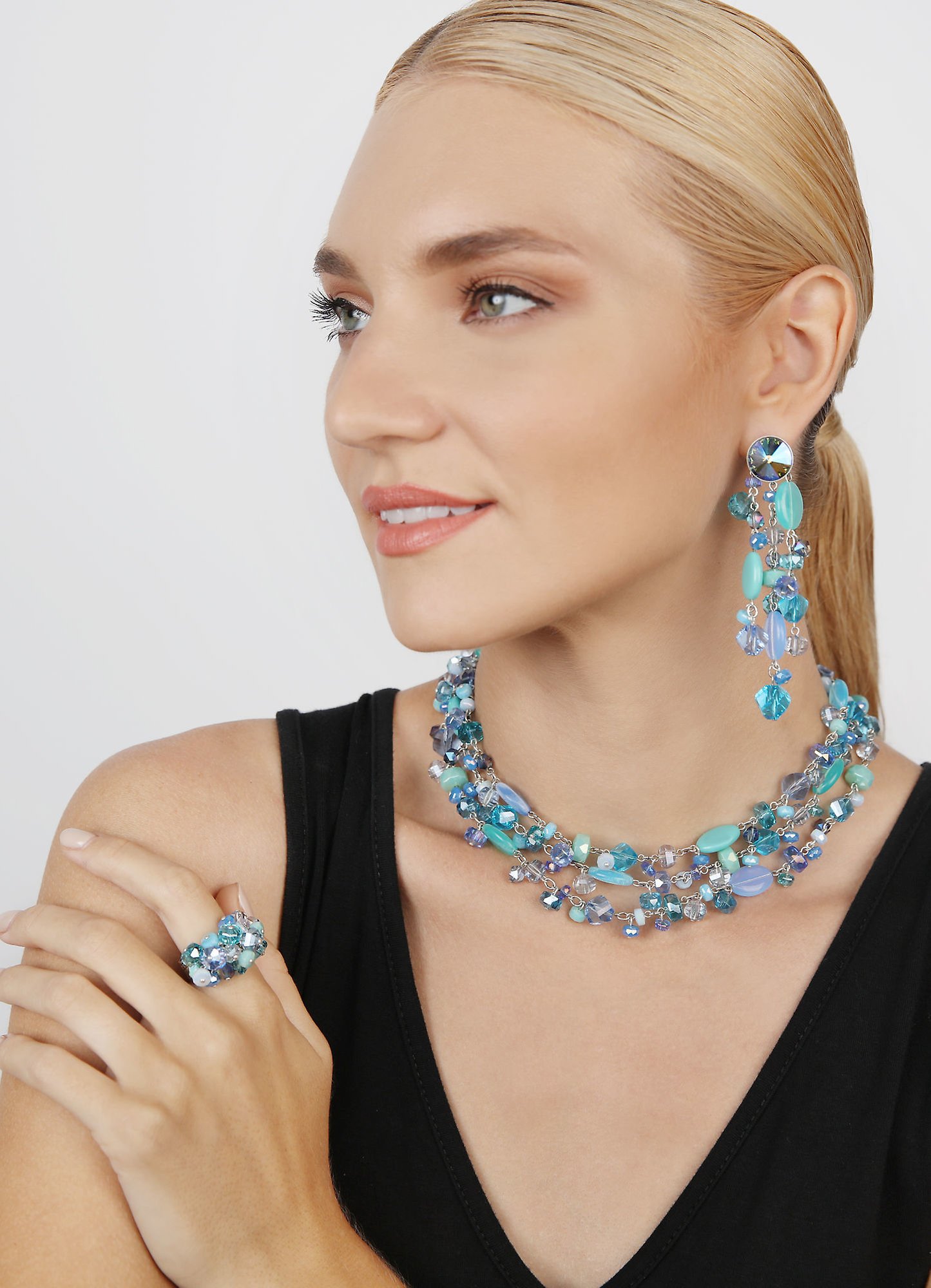 image pour Collier Collier Jelly Flow Bleu  