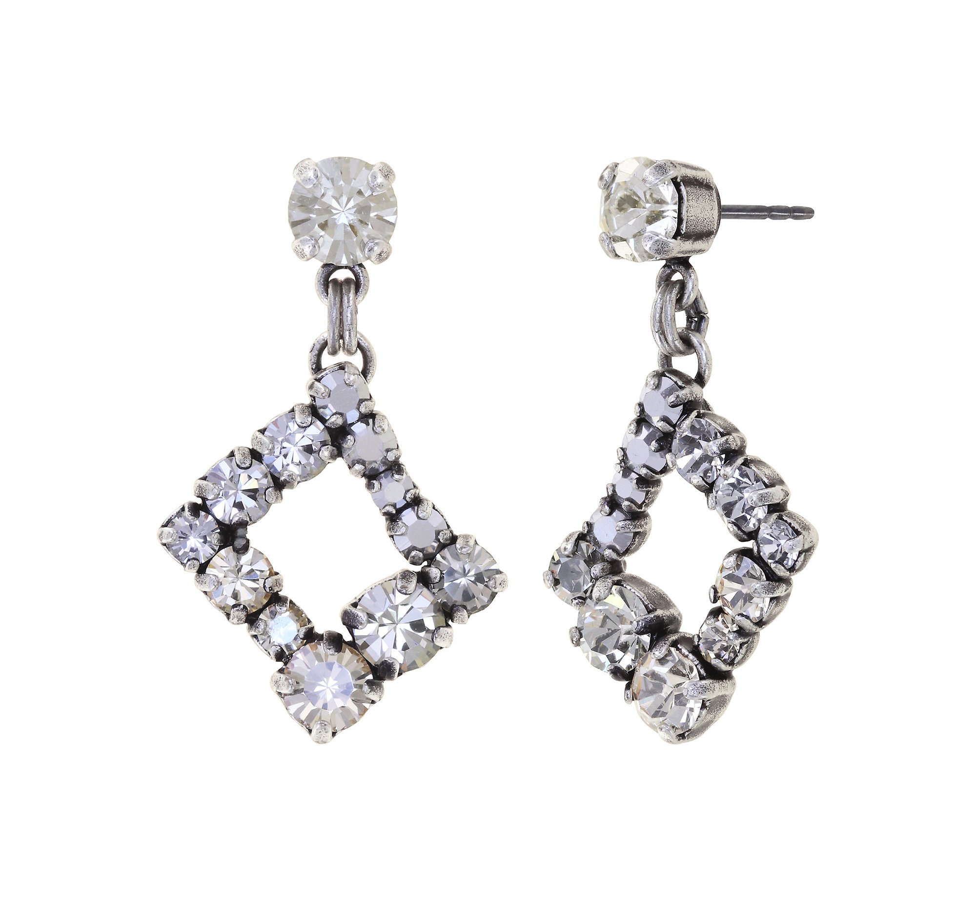 image for Earring Stud Dangling Mytrix White  