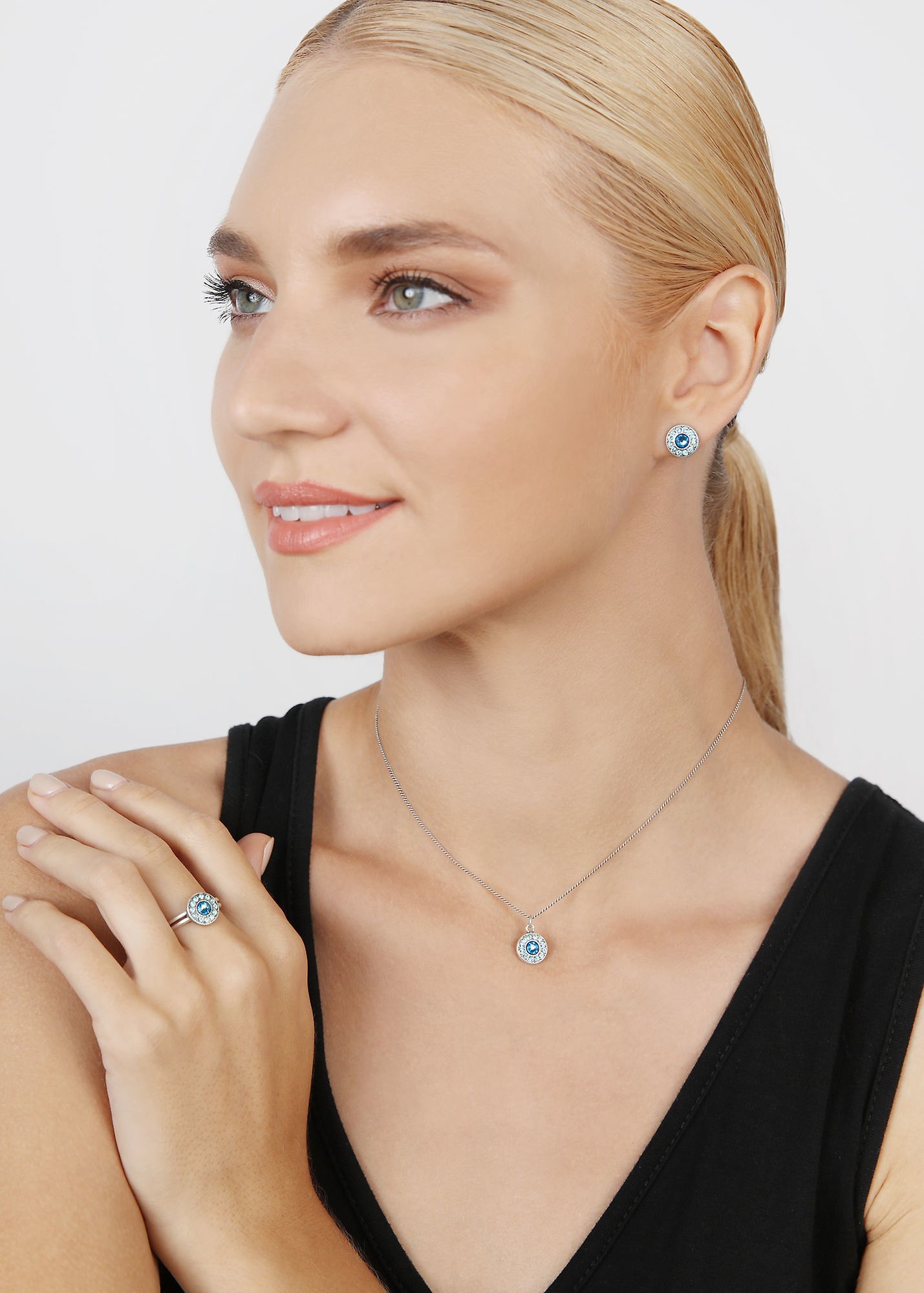 image pour Clou d'oreille Spell on You Bleu Clair  