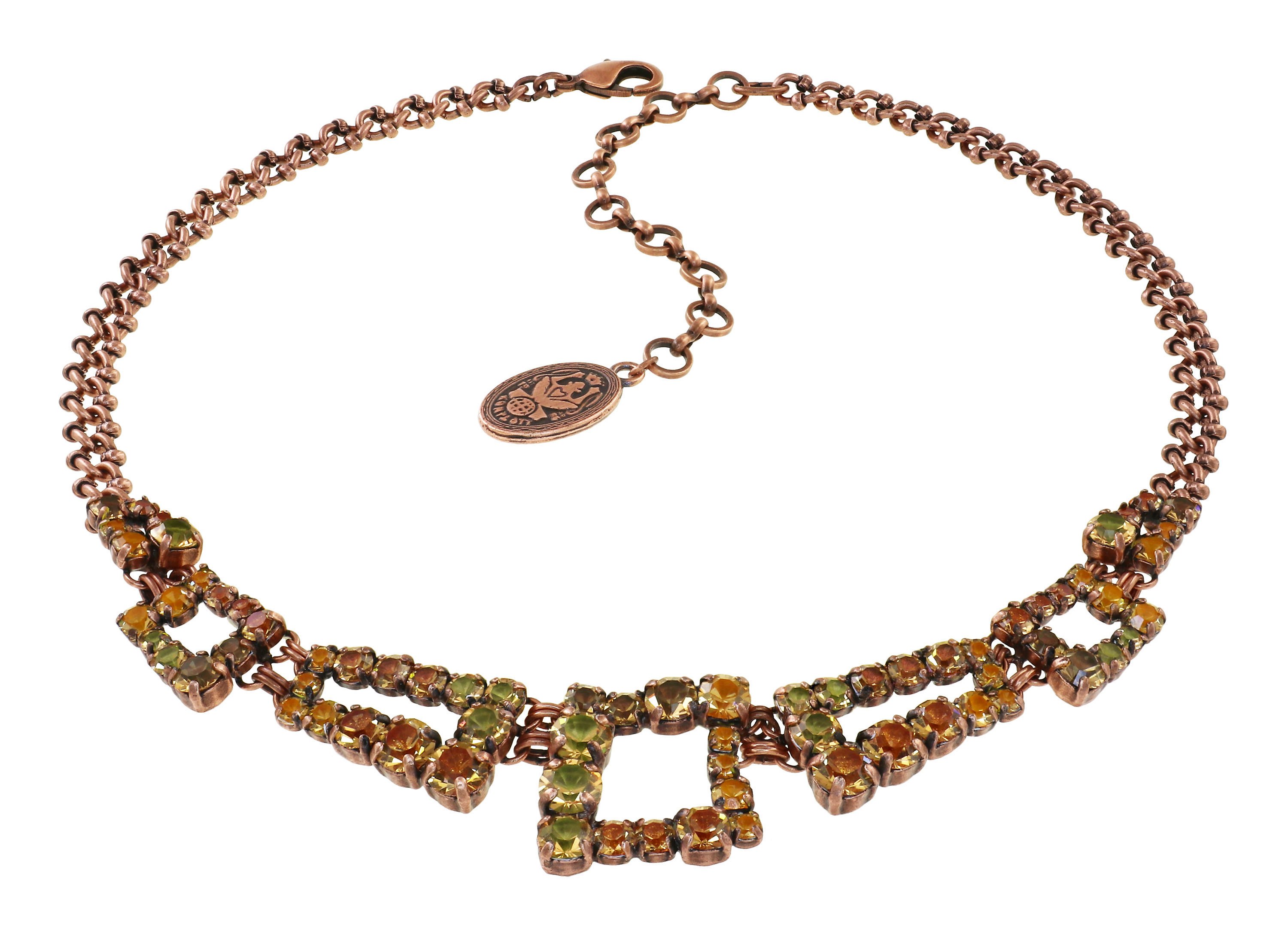 image for Necklace Mytrix Brown / Orange  