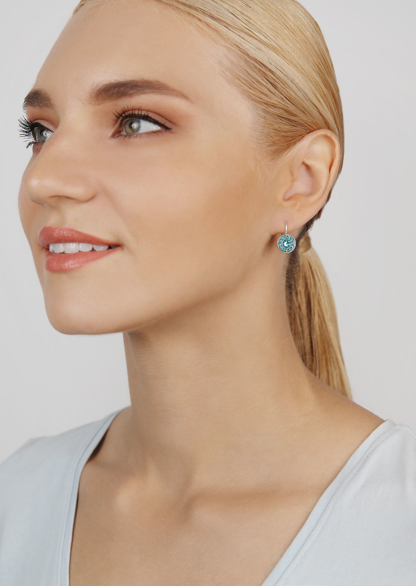 image for Earring Eurowire Spell on You Blue / Green  