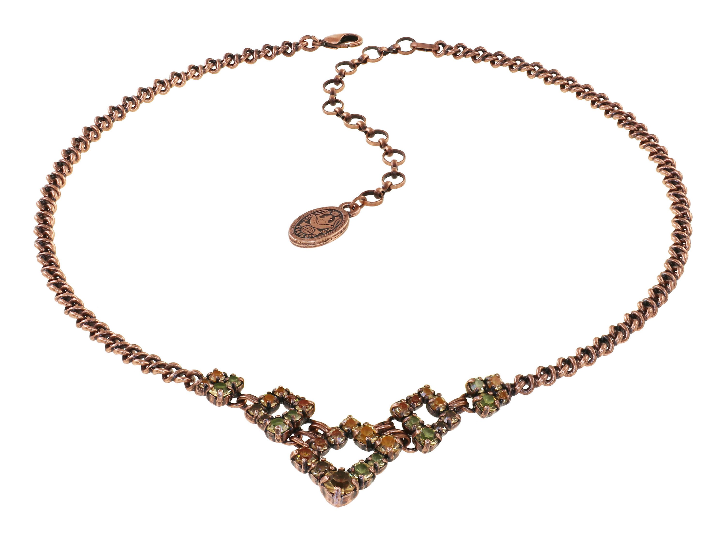 image for Necklace Mytrix Brown / Orange  