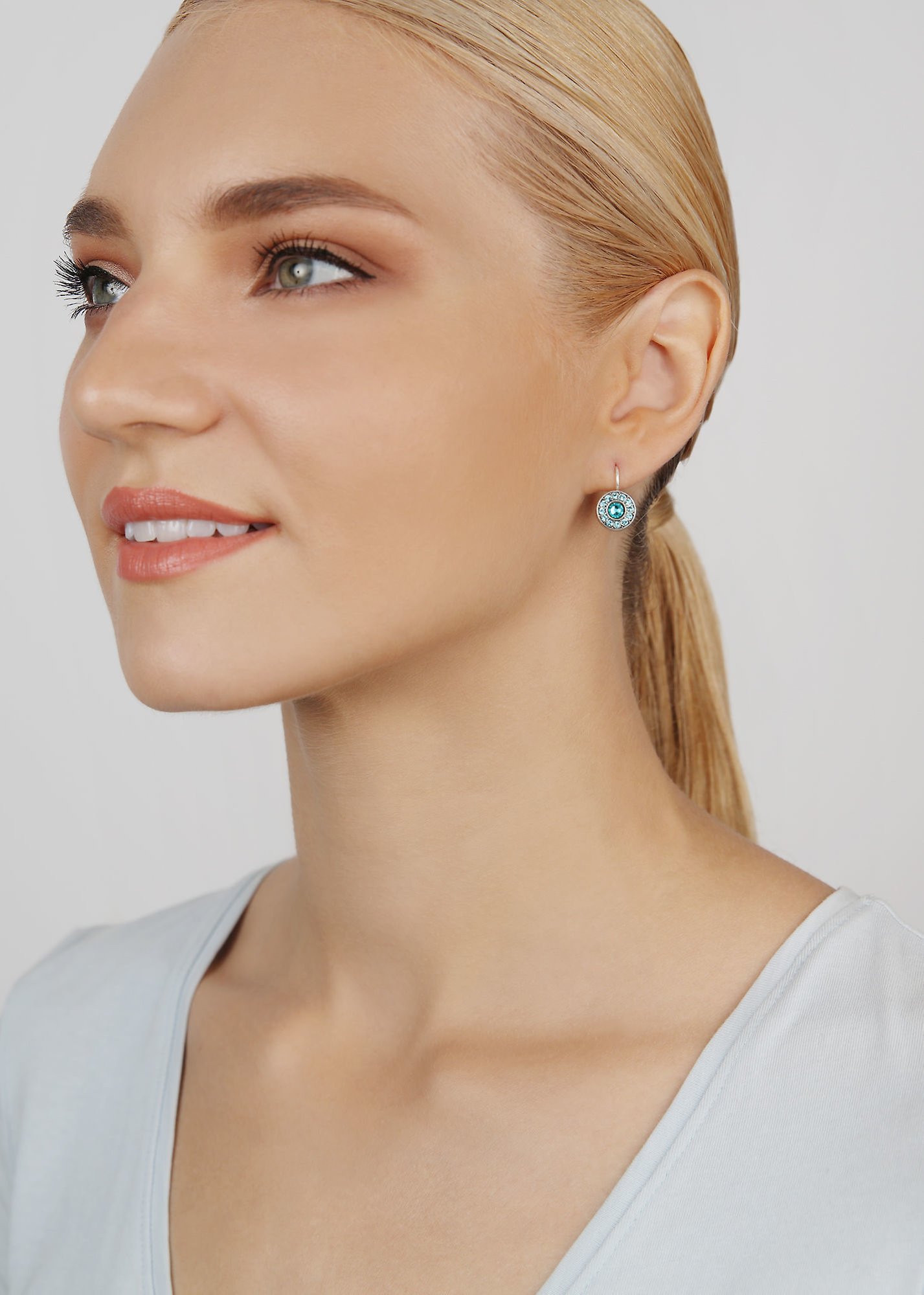 image for Earring Eurowire Spell on You Light Blue  