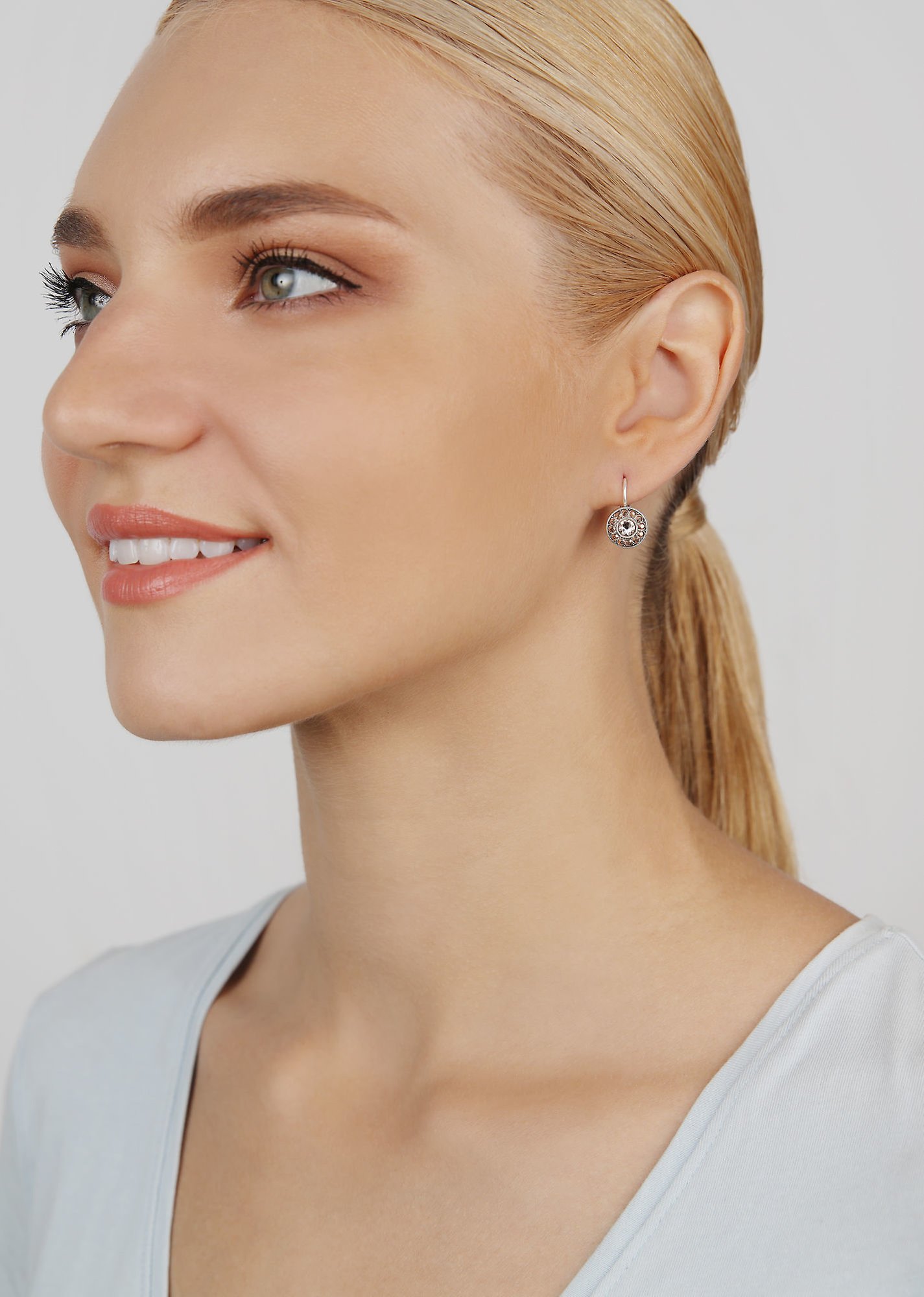 image pour Boucles d'oreilles Eurowire Spell on You Beige  