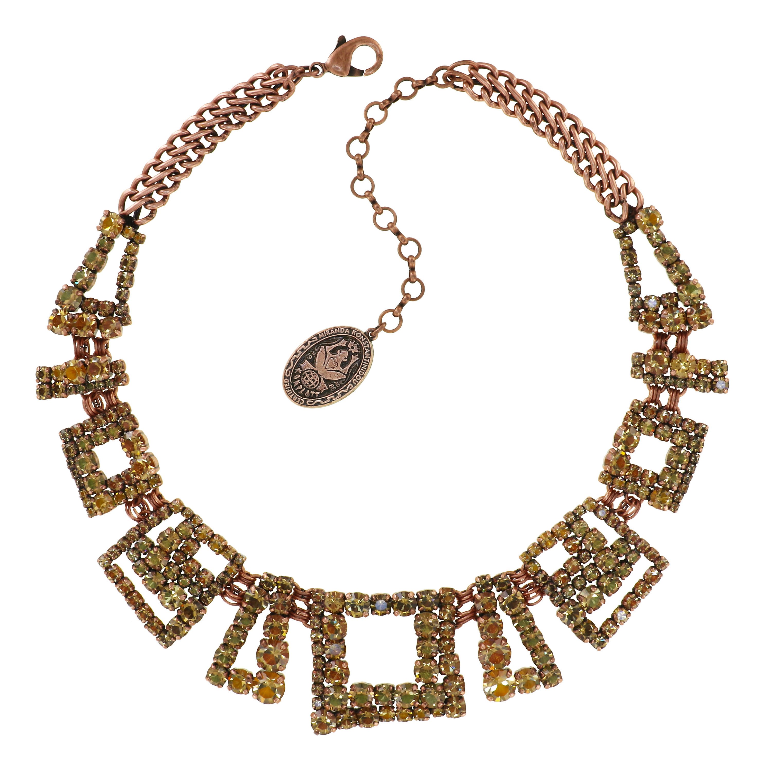 image for Necklace collier Mytrix Brown / Orange  