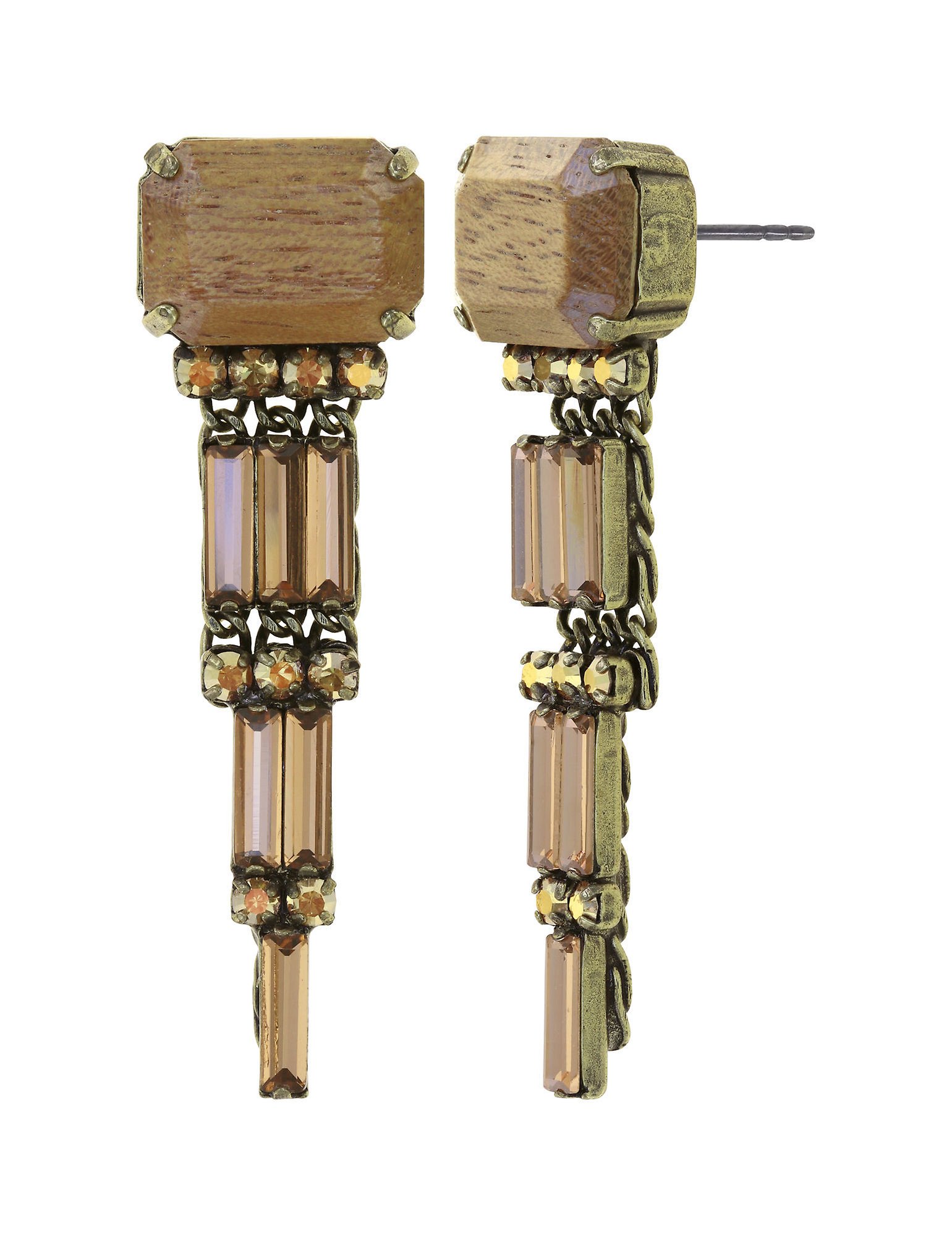 image for Earring Stud Dangling For Tilda S Brown sun 