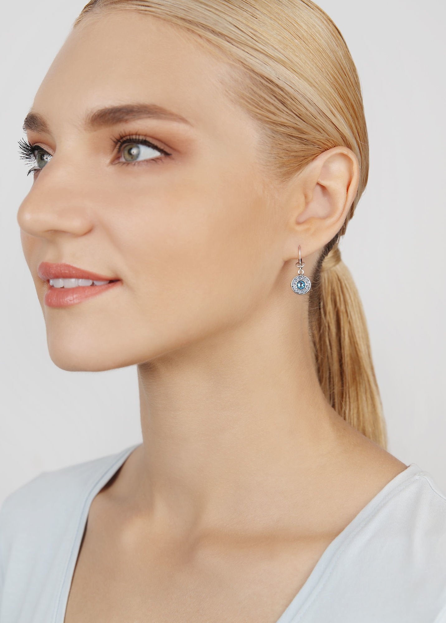 image for Earring Dangling Spell on You Light Blue  