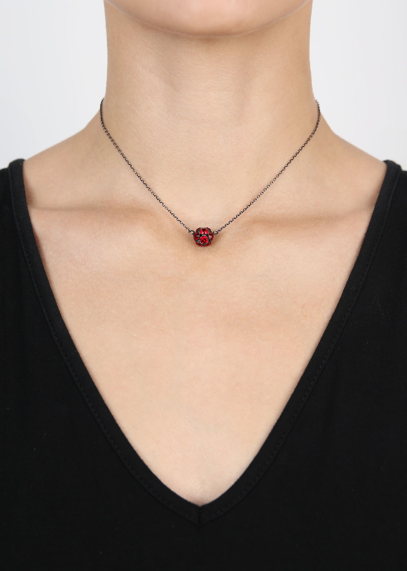 image pour Collier Disco Balls Rouge siam PP 32