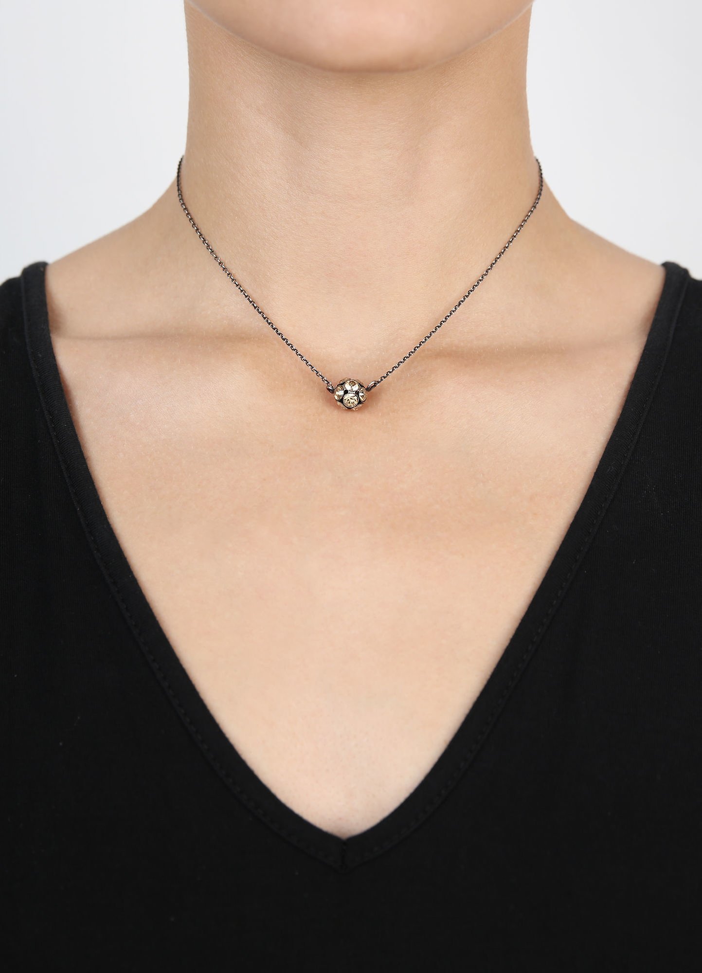 image for Necklace Disco Balls Beige crystal golden shadow PP 32