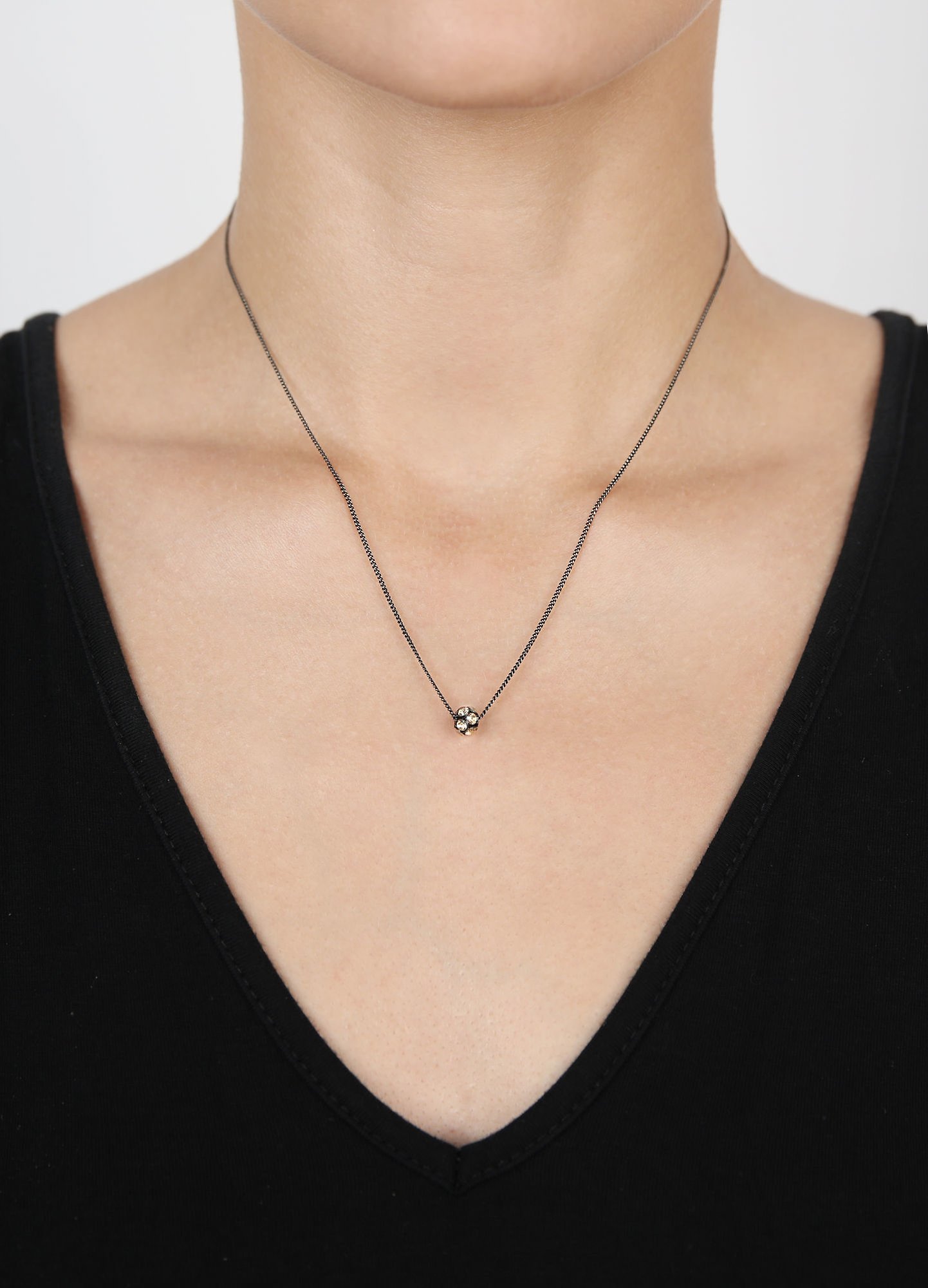 image for Necklace Disco Balls Beige crystal golden shadow PP 18